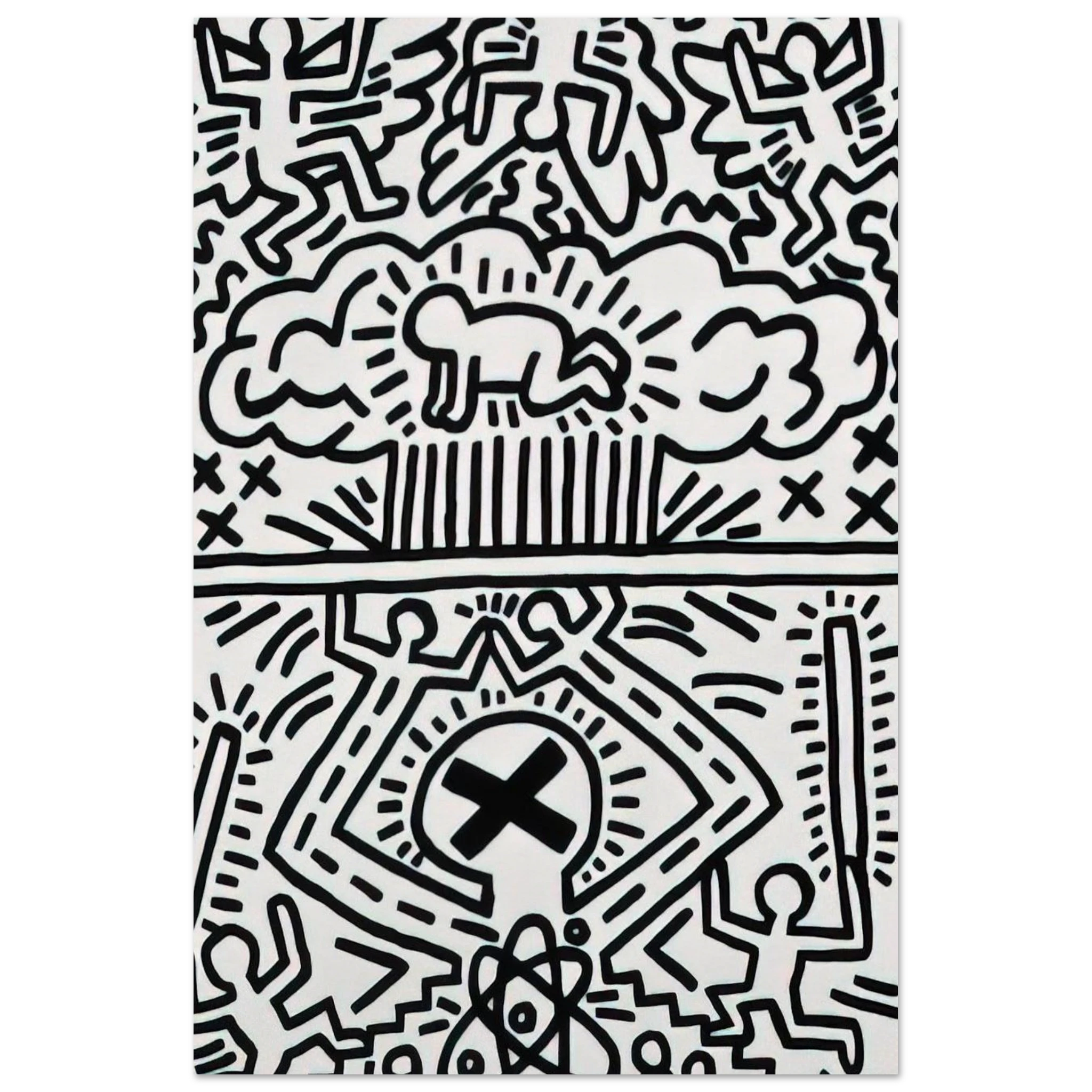 ANTI NUCLEAR RALLY 1982 Poster | Keith Haring Poster | Keith Haring Prints
