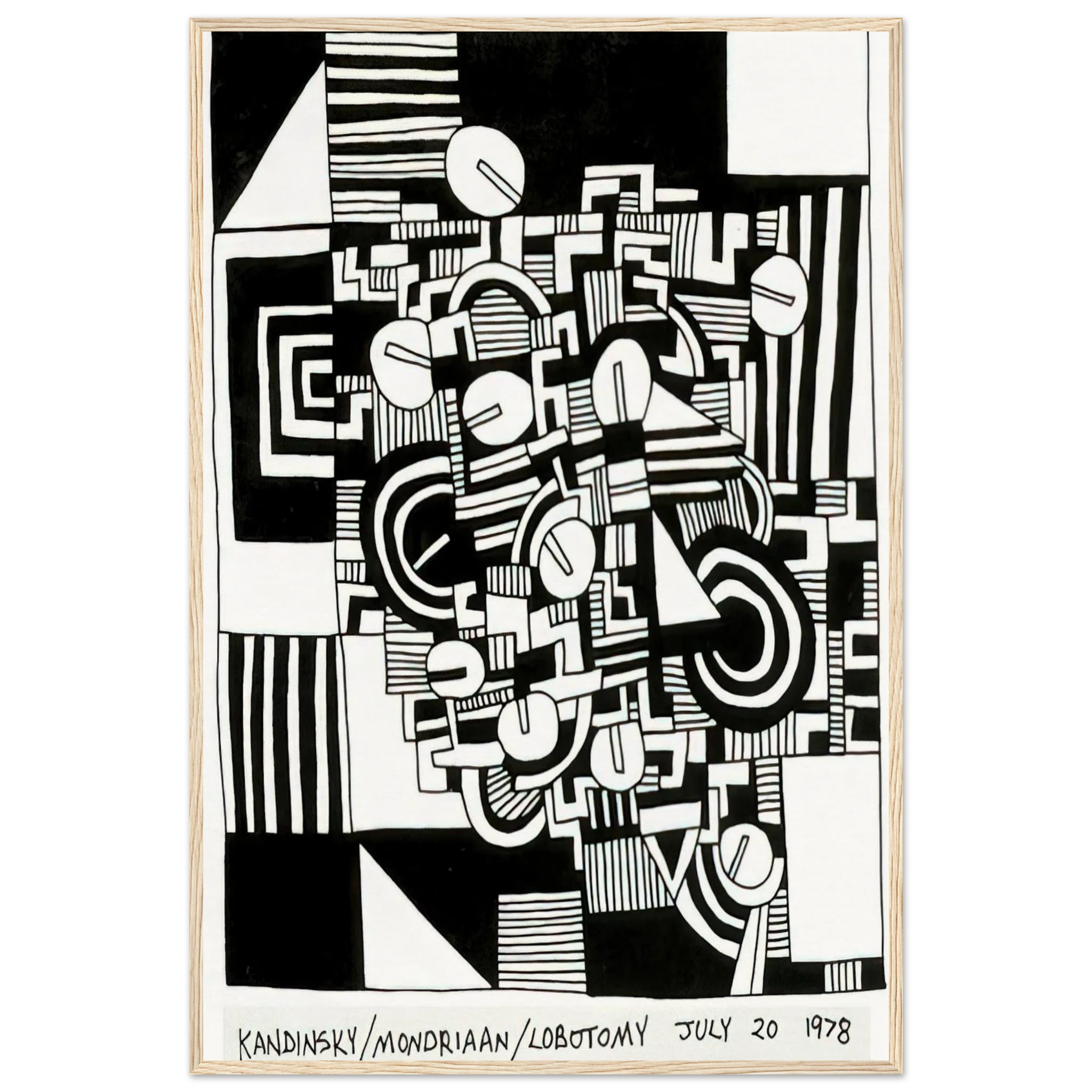 UNTITLED 1978 Framed Poster | Keith Haring Framed Prints Wall Art | Keith Haring Prints