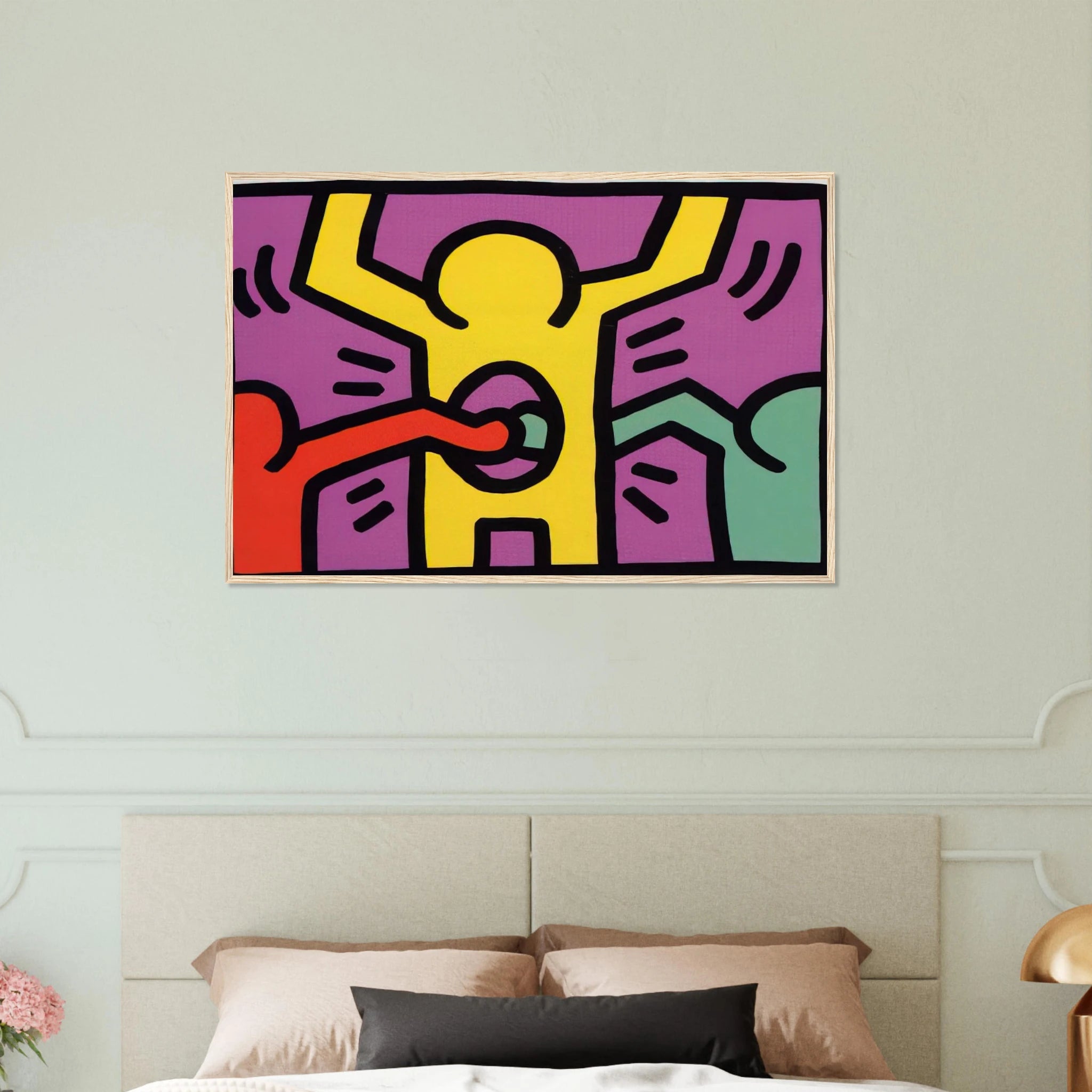 POP SHOP 1 1987 Framed Poster | Keith Haring Framed Prints Wall Art | Keith Haring Prints