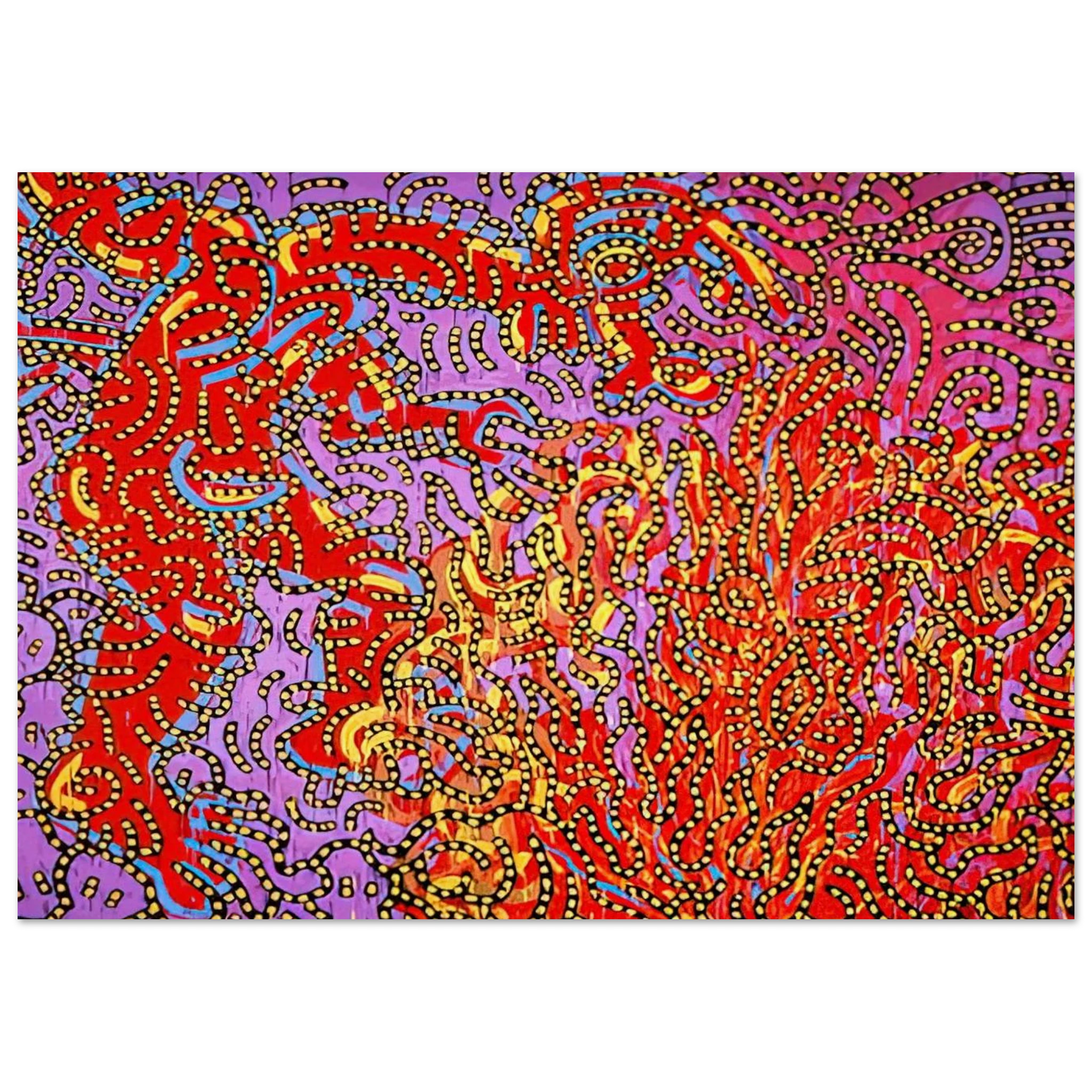 MOSES AND THE BURNING BUSH 1985 Poster | Keith Haring Poster | Keith Haring Prints