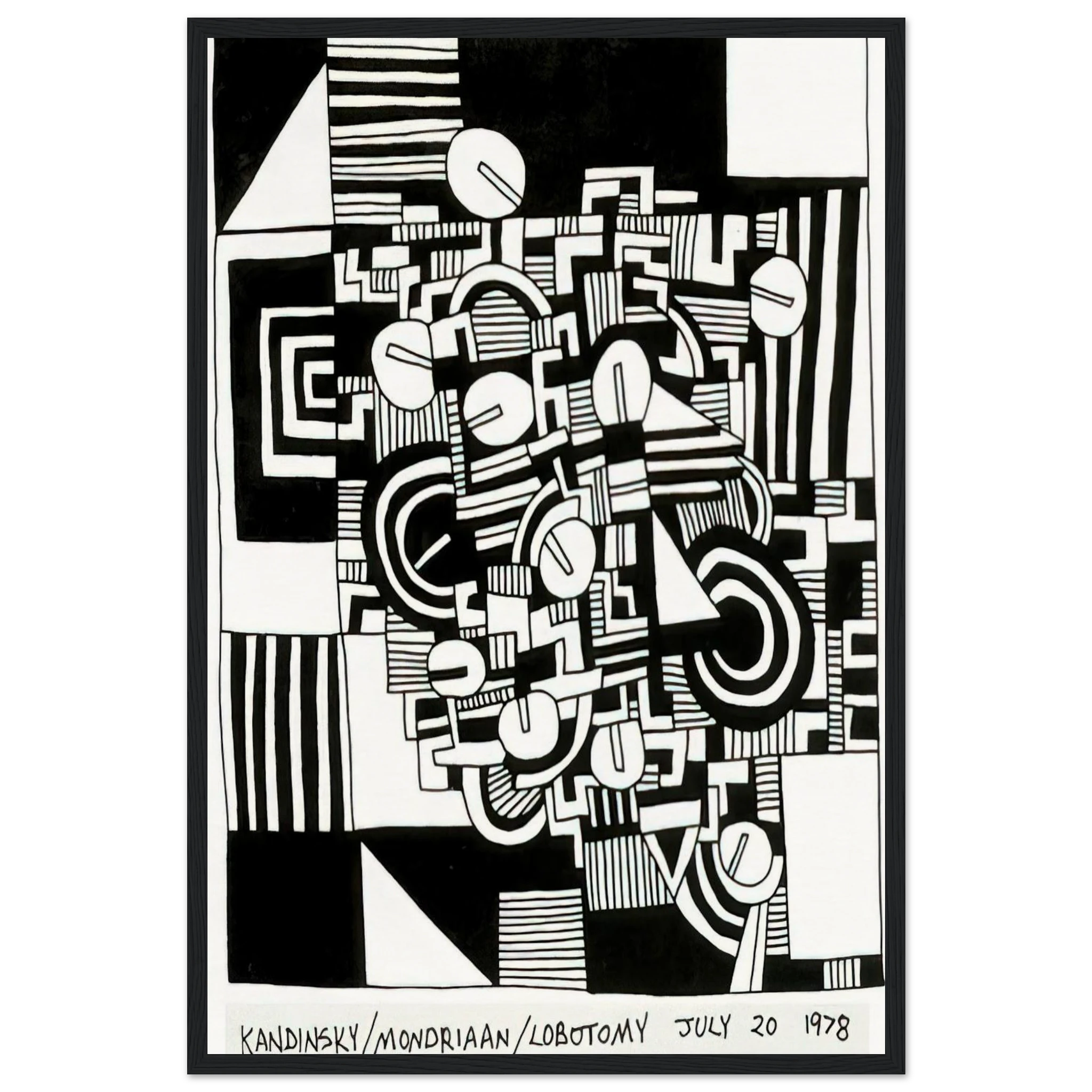 UNTITLED 1978 Framed Poster | Keith Haring Framed Prints Wall Art | Keith Haring Prints