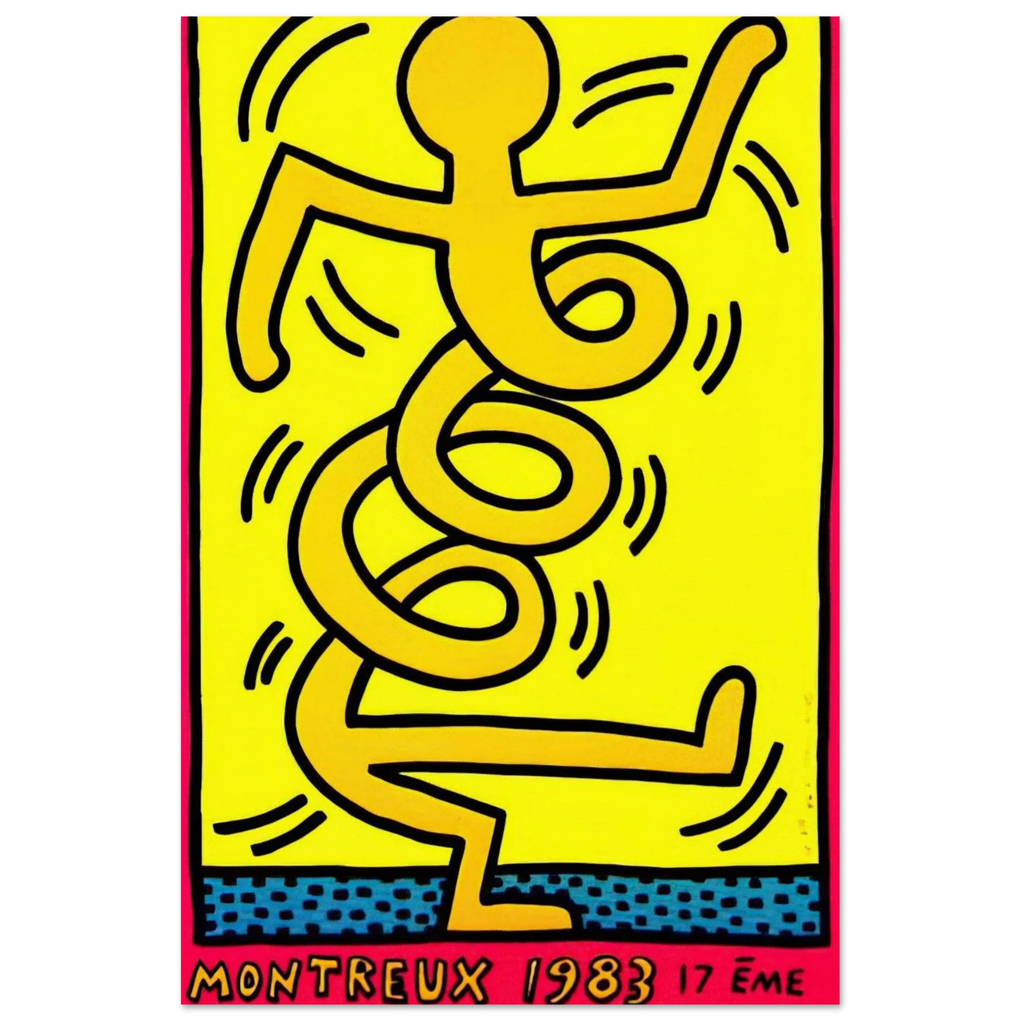 MONTREUX 1983 Poster | Keith Haring Poster | Keith Haring Prints