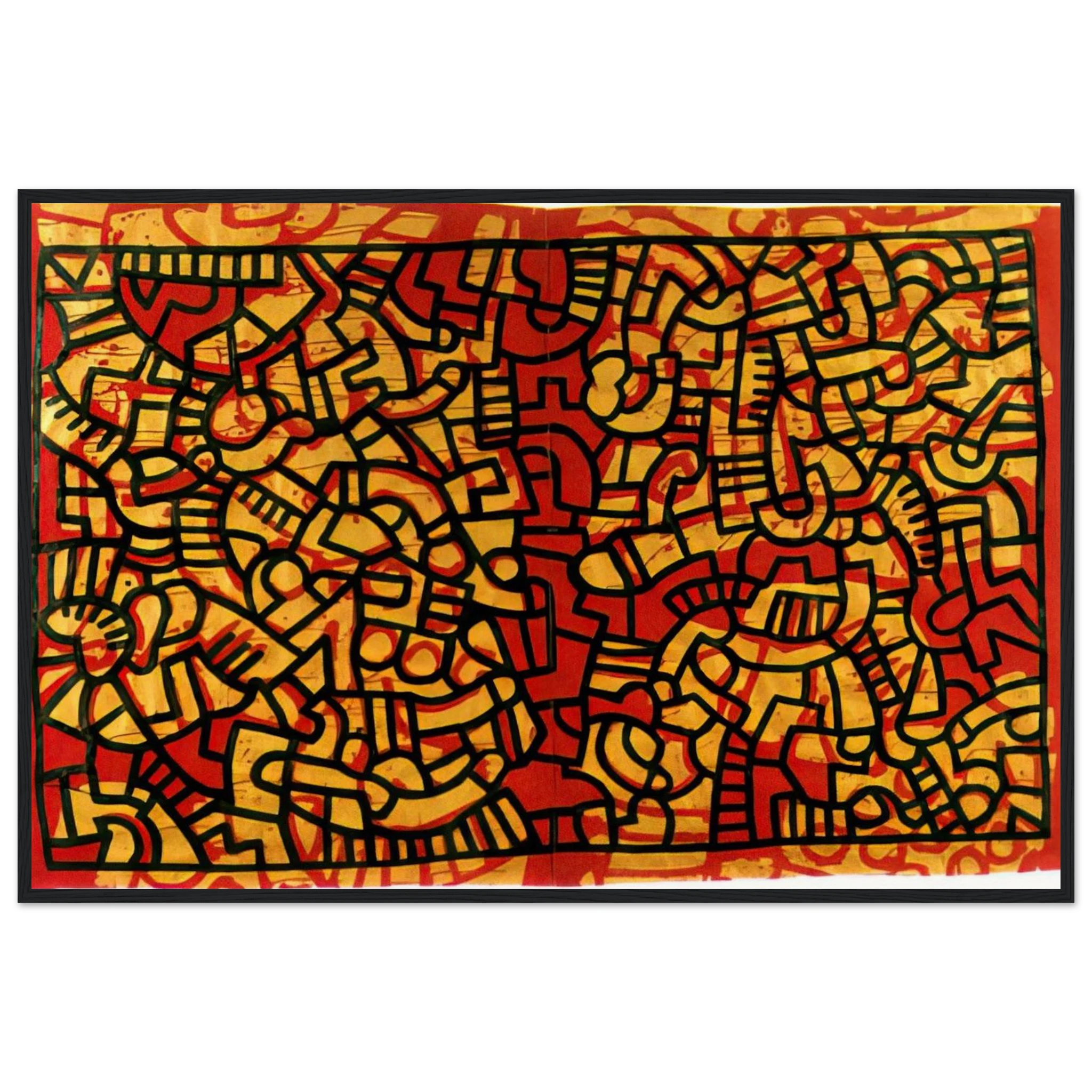 UNTITLED 1979 Framed Poster | Keith Haring Framed Prints Wall Art | Keith Haring Prints