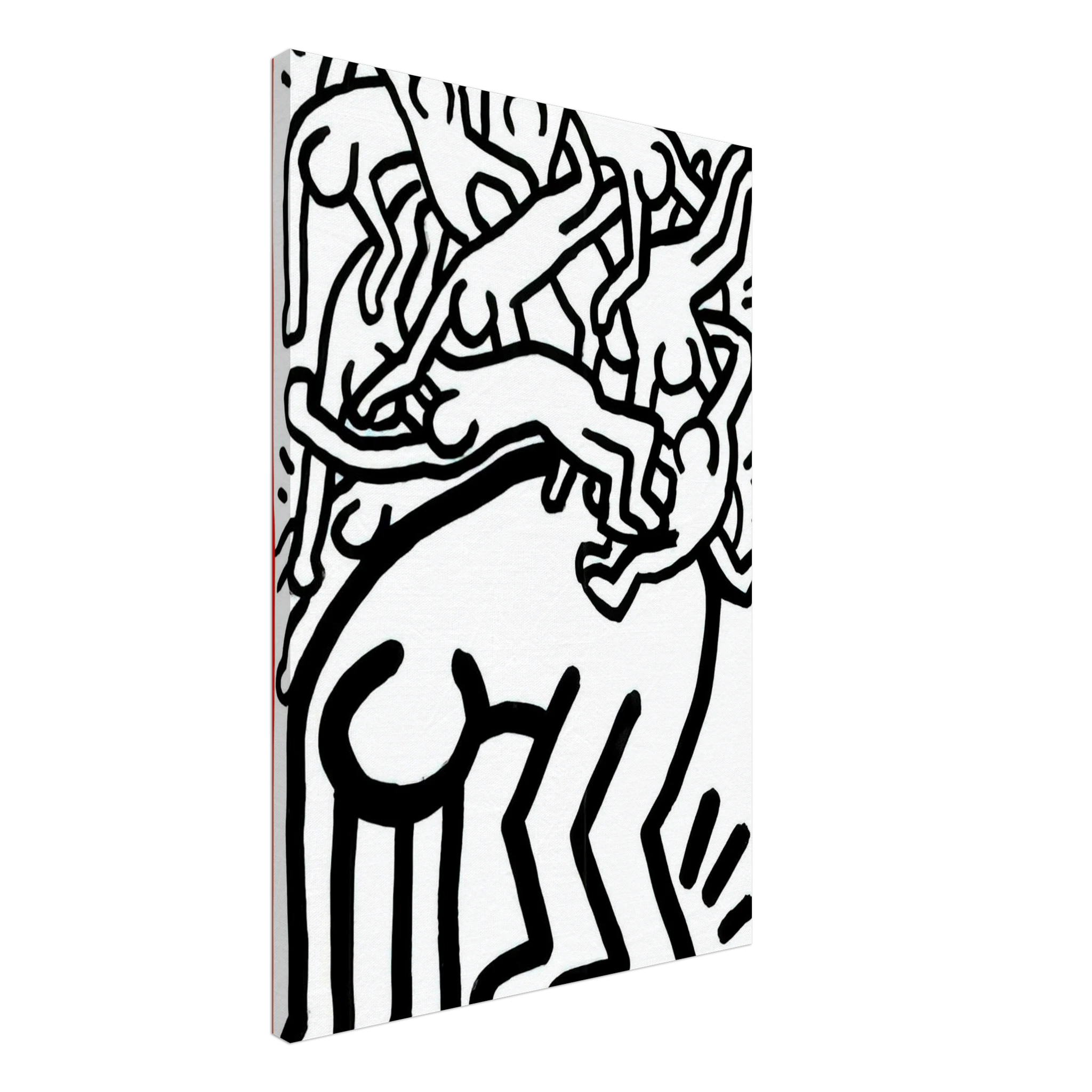 FIGHT AIDS WORLDWIDE 1990 Canvas | Keith Haring Canvas | Keith Haring Prints