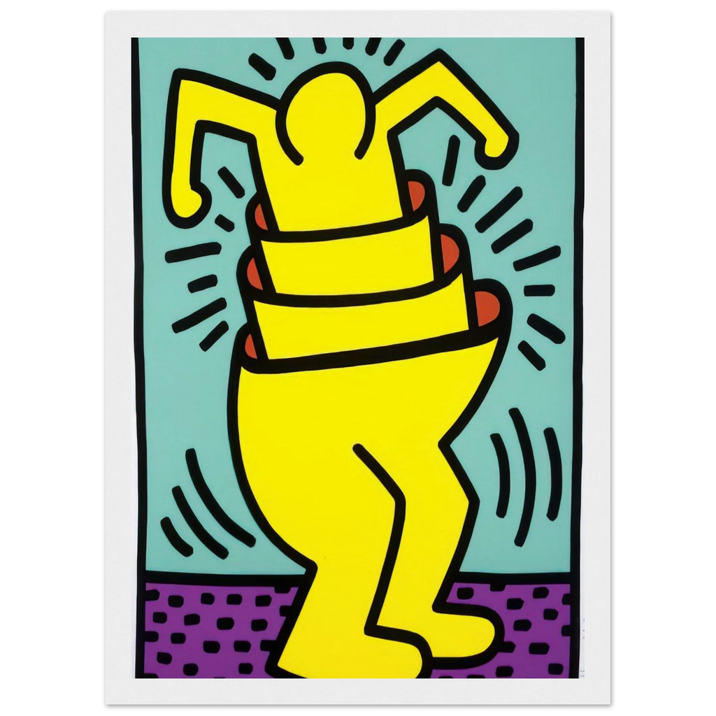 UNTITLED 1989 Framed Poster | Keith Haring Framed Prints Wall Art | Keith Haring Prints