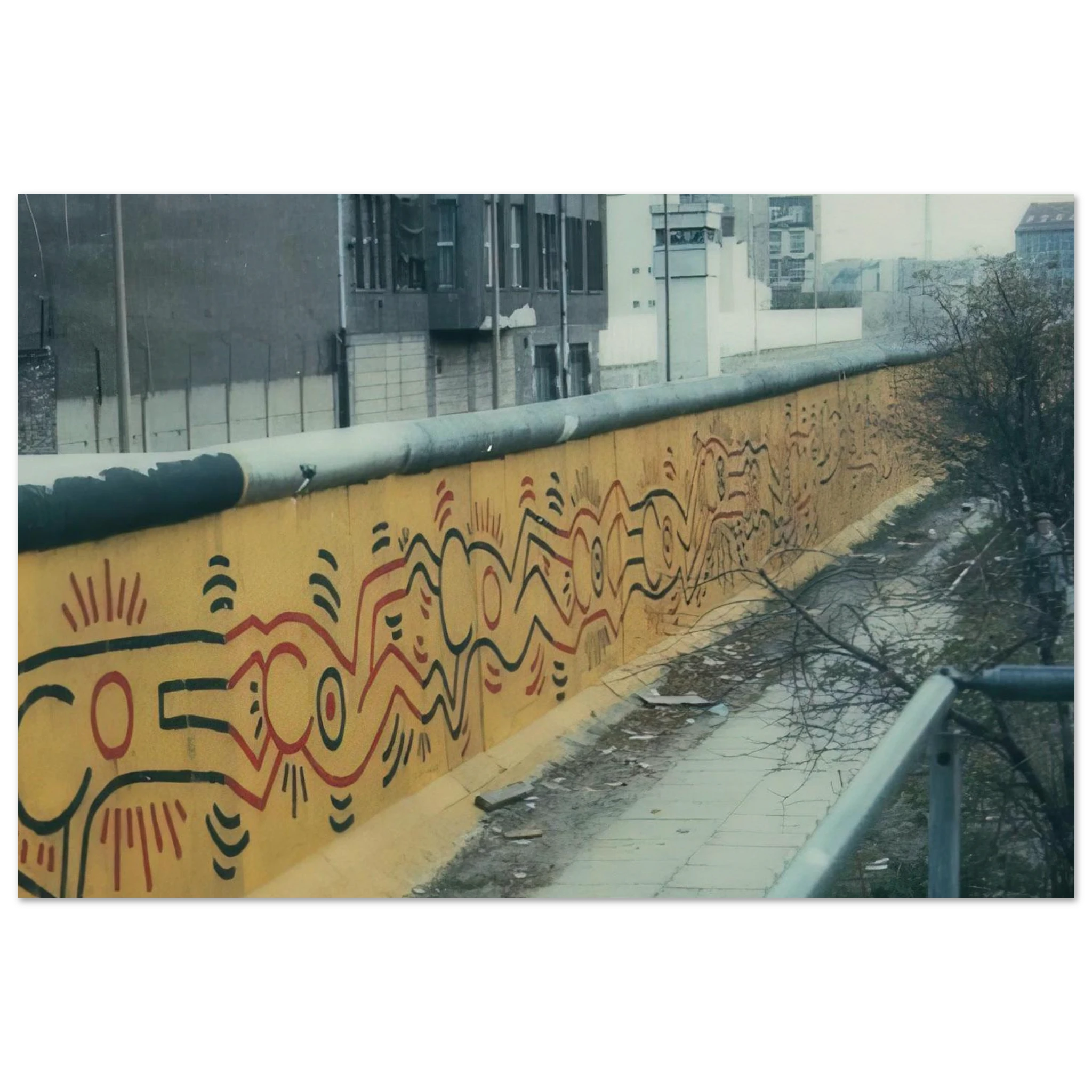 BERLIN MURAL 1986 Poster | Keith Haring Poster | Keith Haring Prints