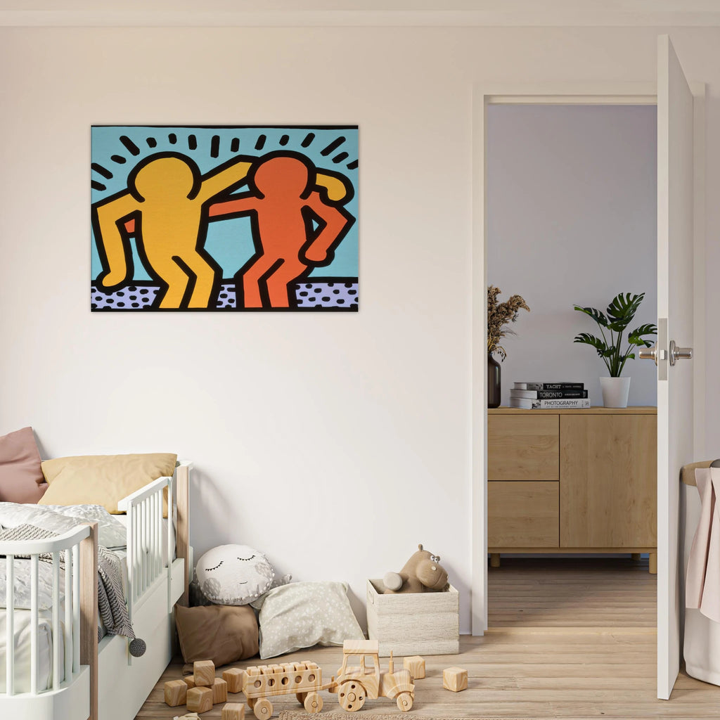 BEST BUDDIES 1990 Canvas | Keith Haring Canvas | Keith Haring Prints