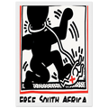 FREE SOUTH AFRICA 1985 Framed Poster | Keith Haring Framed Prints Wall Art | Keith Haring Prints