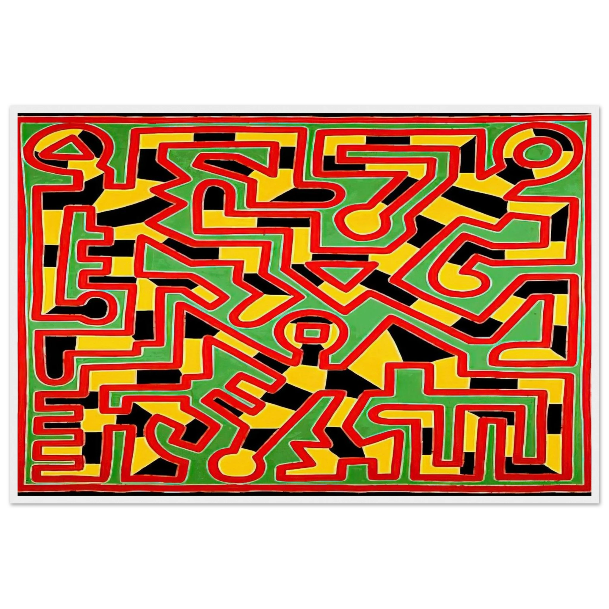 UNTITLED 1988 Framed Poster | Keith Haring Framed Prints Wall Art | Keith Haring Prints