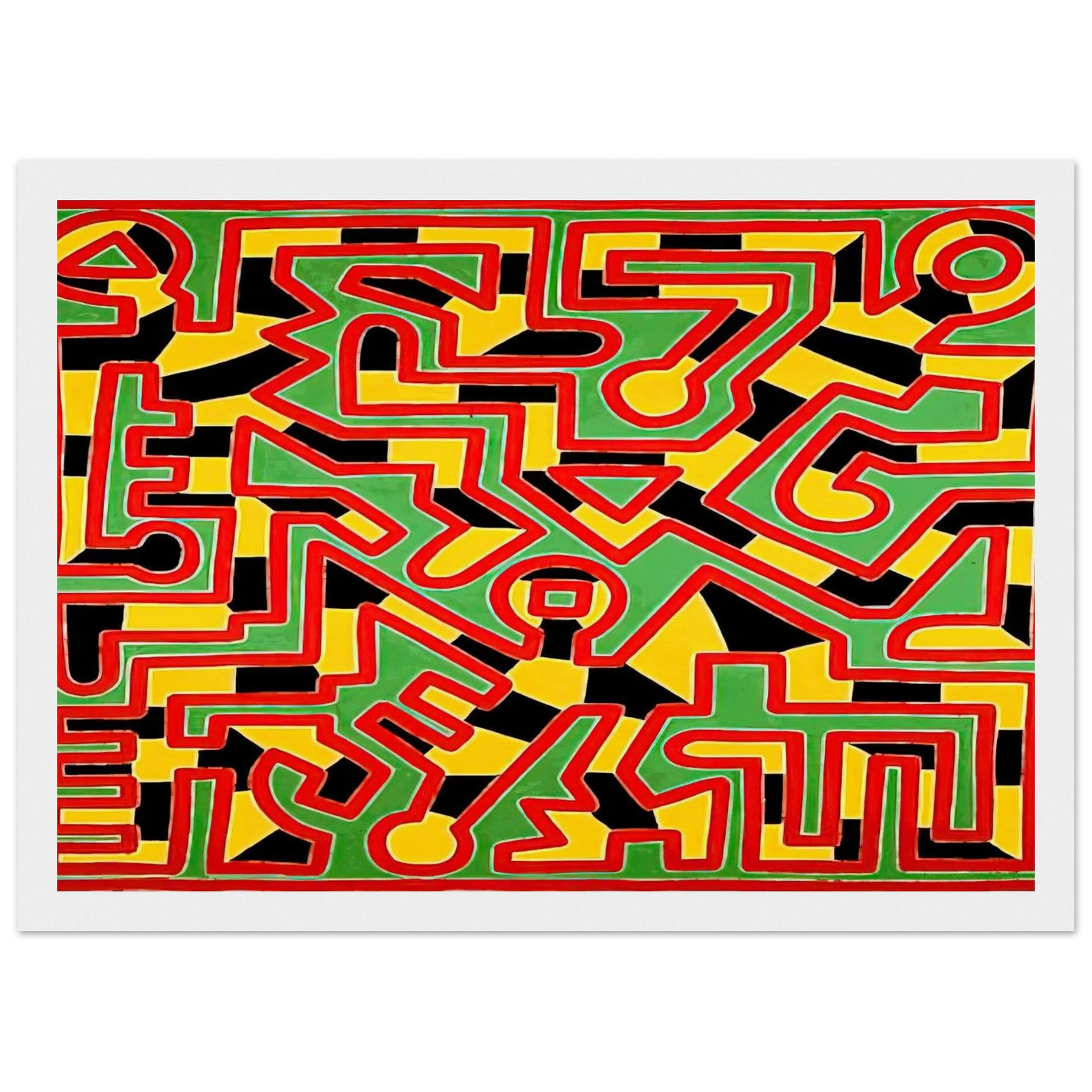 UNTITLED 1988 Framed Poster | Keith Haring Framed Prints Wall Art | Keith Haring Prints