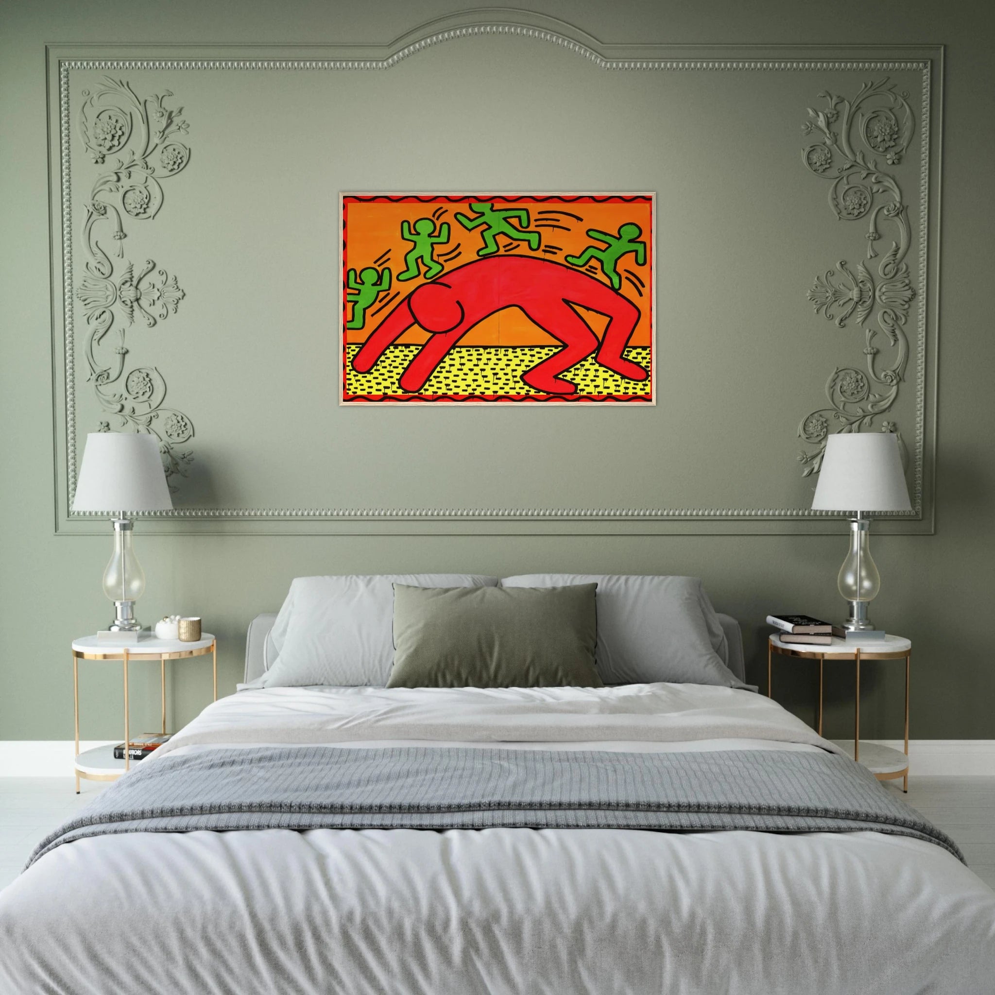 UNTITLED 1982 2 Framed Poster | Keith Haring Framed Prints Wall Art | Keith Haring Prints