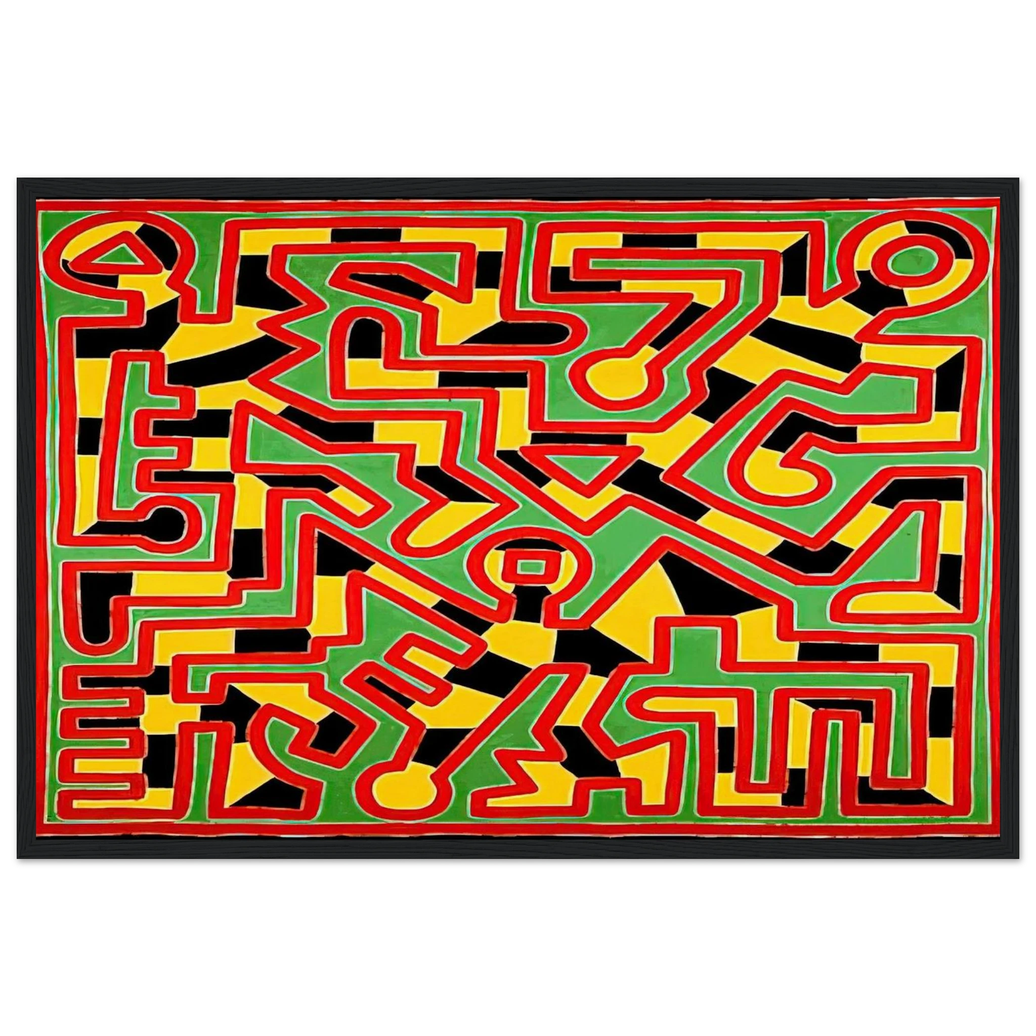 UNTITLED 1988 Framed Poster | Keith Haring Framed Prints Wall Art | Keith Haring Prints