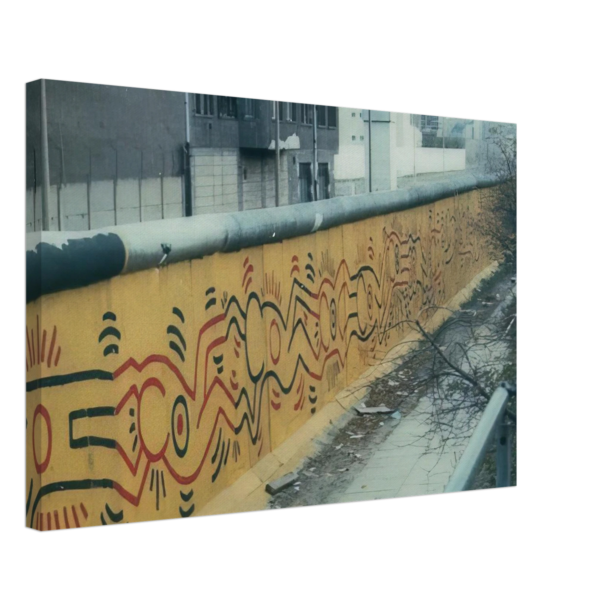 BERLIN MURAL 1986 Canvas | Keith Haring Canvas | Keith Haring Prints