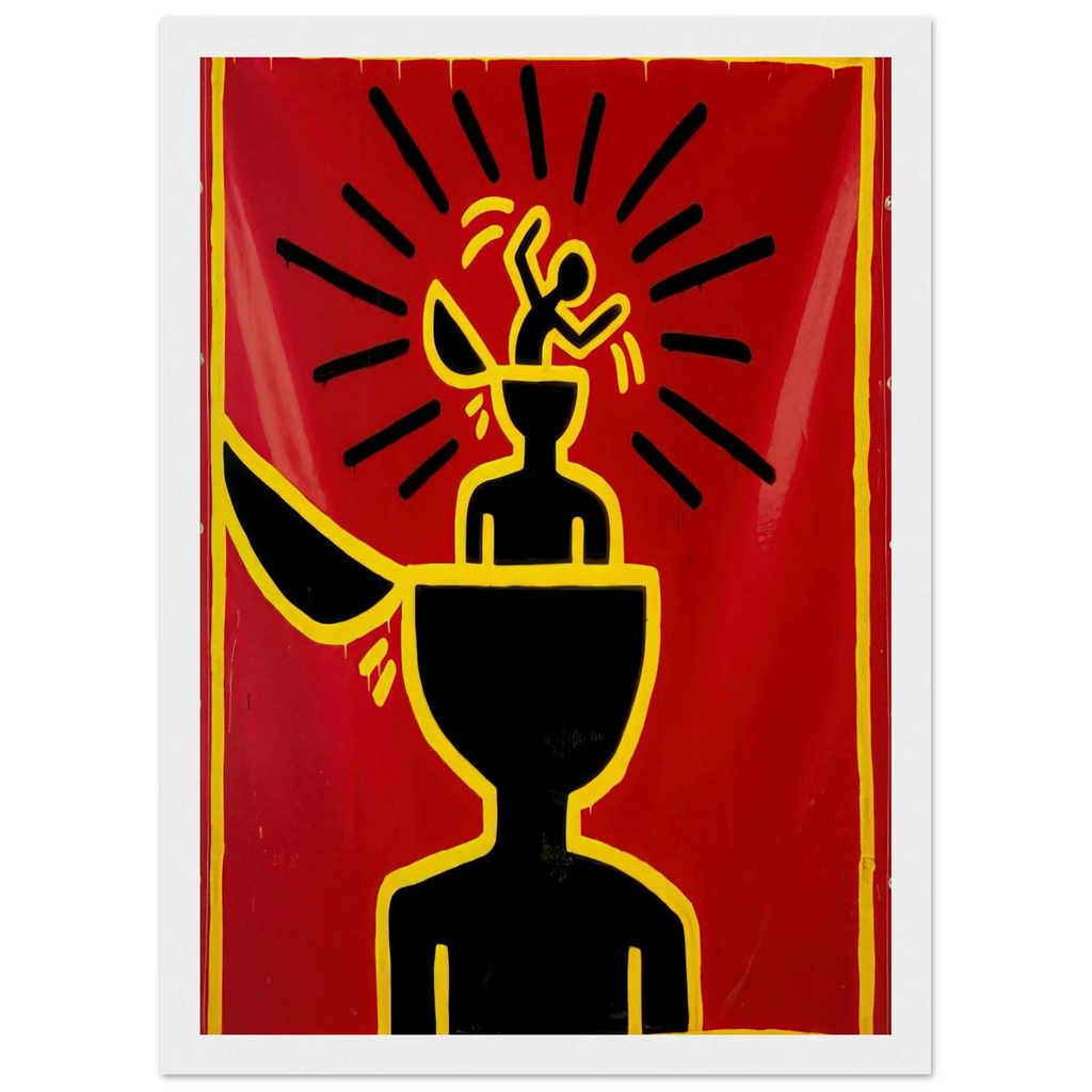 UNTITLED 1982 Framed Poster | Keith Haring Framed Prints Wall Art | Keith Haring Prints