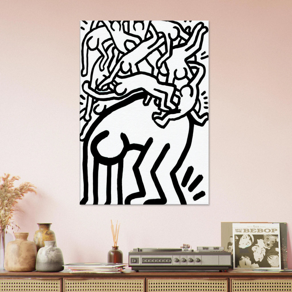 FIGHT AIDS WORLDWIDE 1990 Canvas | Keith Haring Canvas | Keith Haring Prints