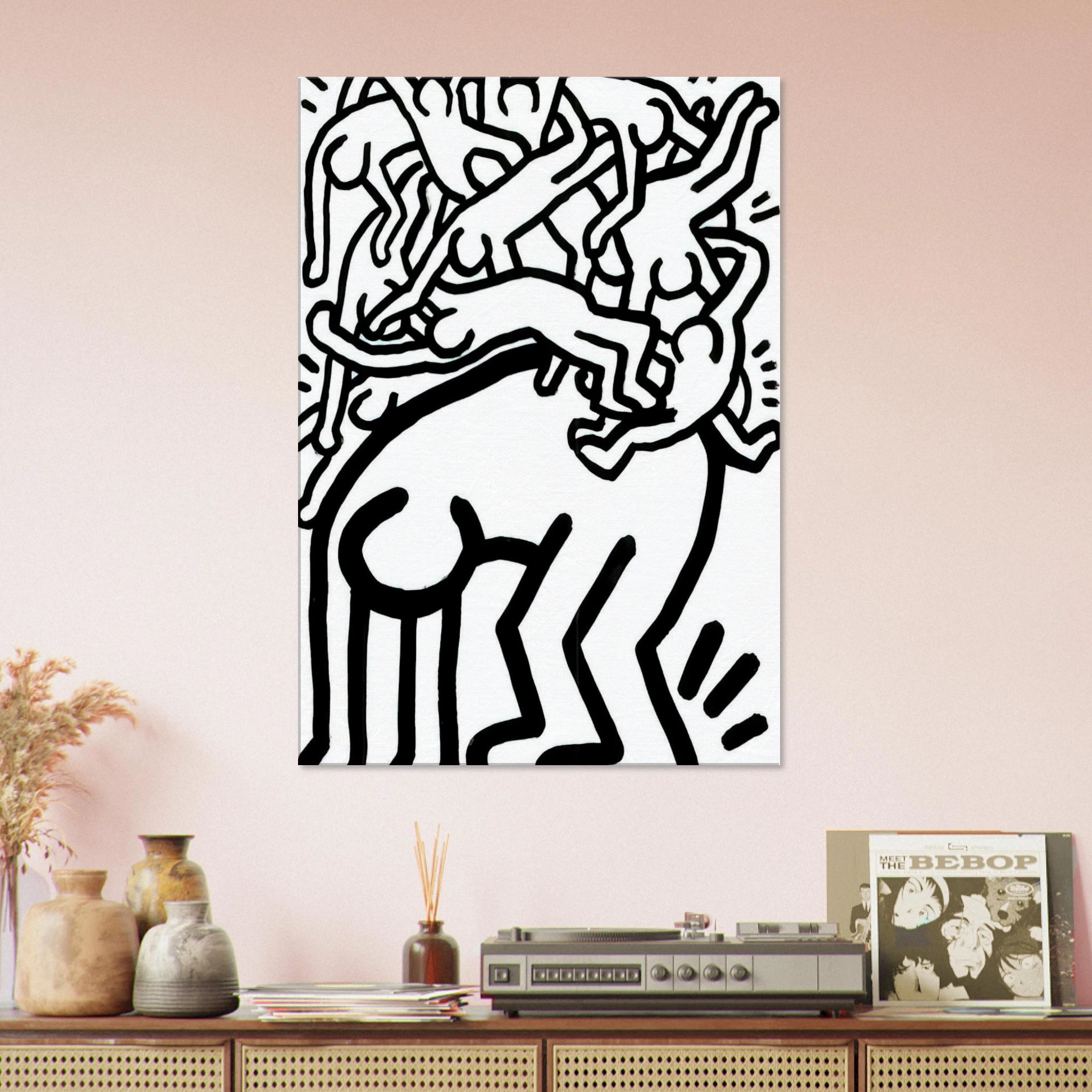 FIGHT AIDS WORLDWIDE 1990 Canvas | Keith Haring Canvas | Keith Haring Prints