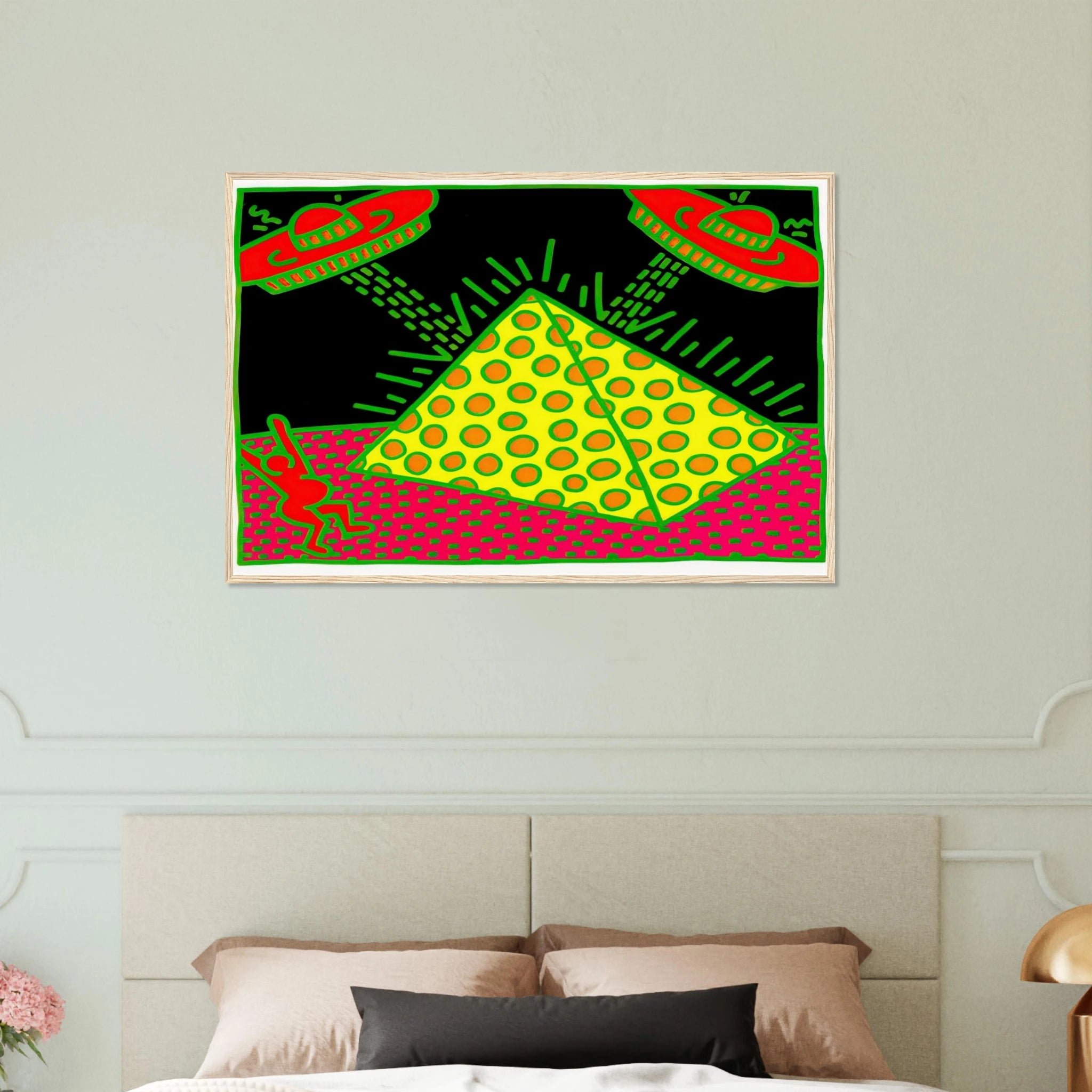 UNTITLED 1983 3 Framed Poster | Keith Haring Framed Prints Wall Art | Keith Haring Prints