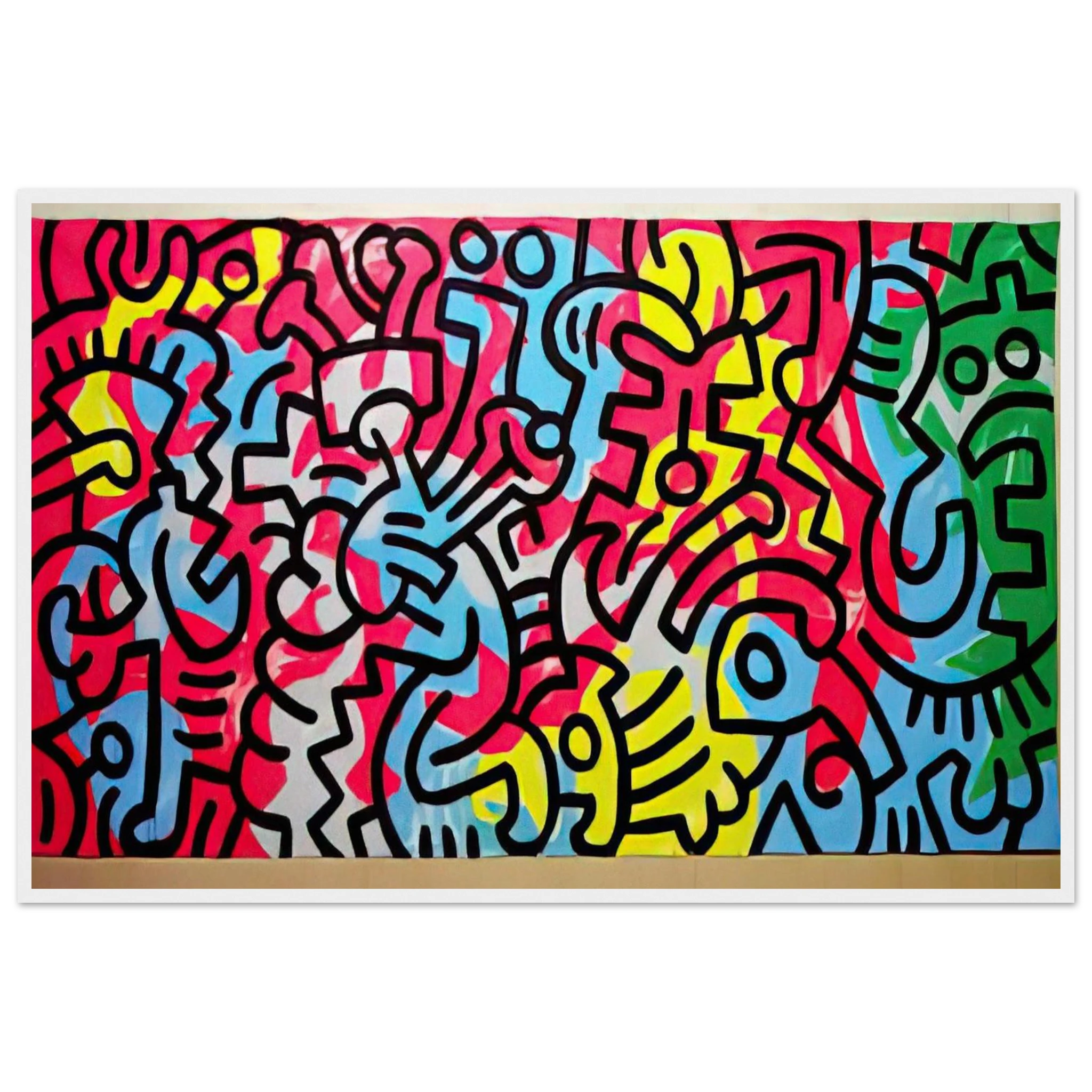 UNTITLED 1987 Framed Poster | Keith Haring Framed Prints Wall Art | Keith Haring Prints