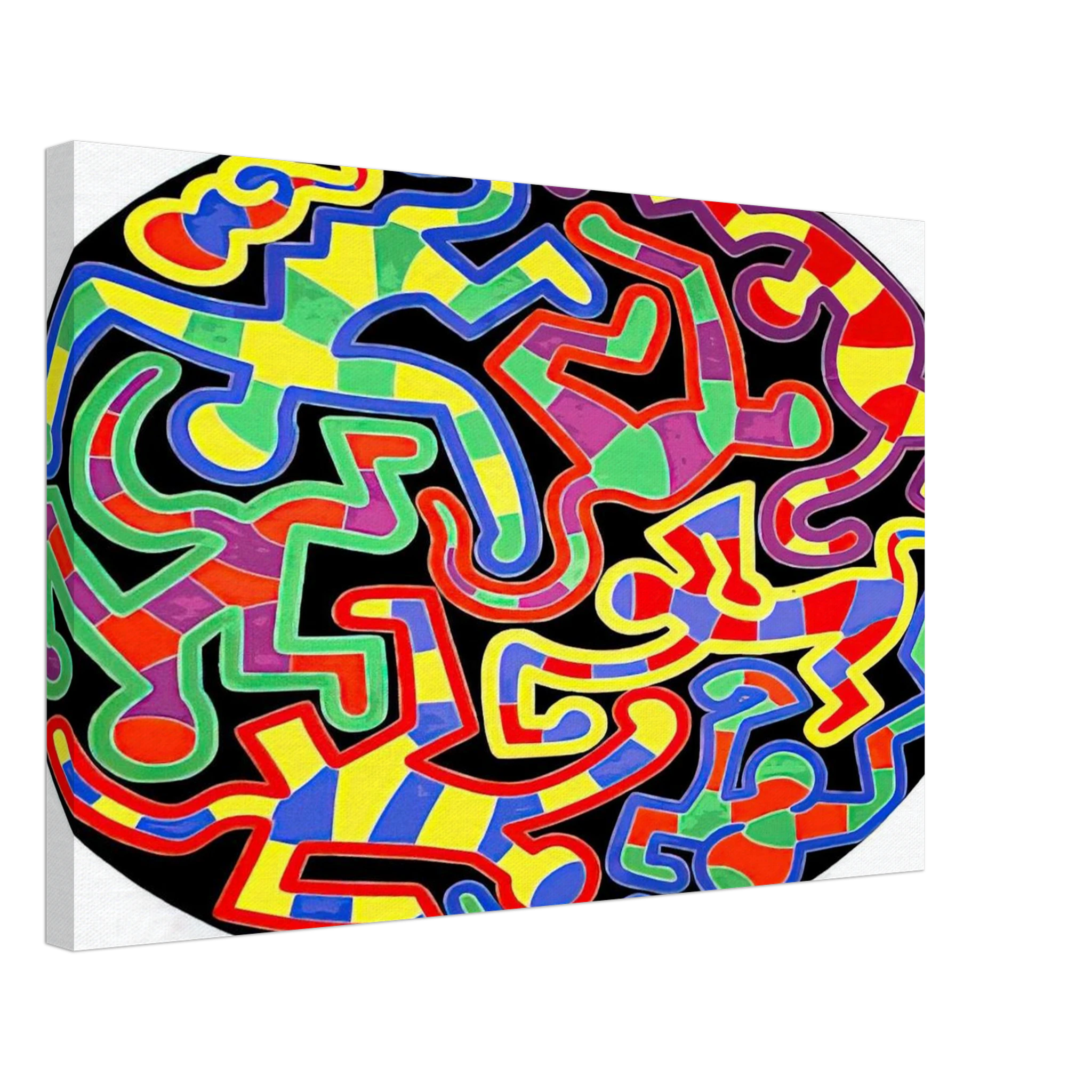 MONKEY PUZZLE 1988 Canvas | Keith Haring Canvas | Keith Haring Prints