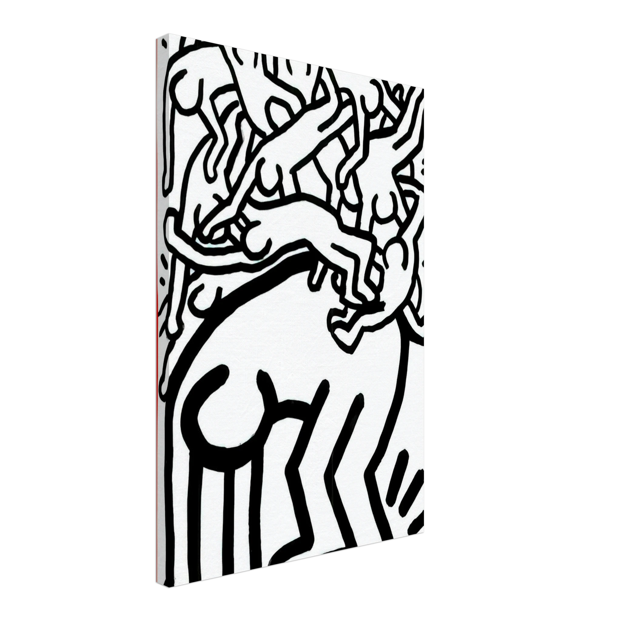 FIGHT AIDS WORLDWIDE 1990 Canvas | Keith Haring Canvas | Keith Haring Prints