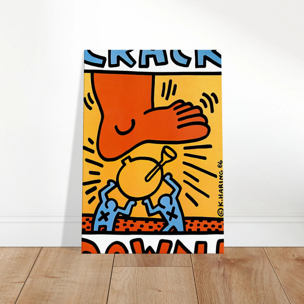 CRACK DOWN 1986 Canvas | Keith Haring Canvas | Keith Haring Prints
