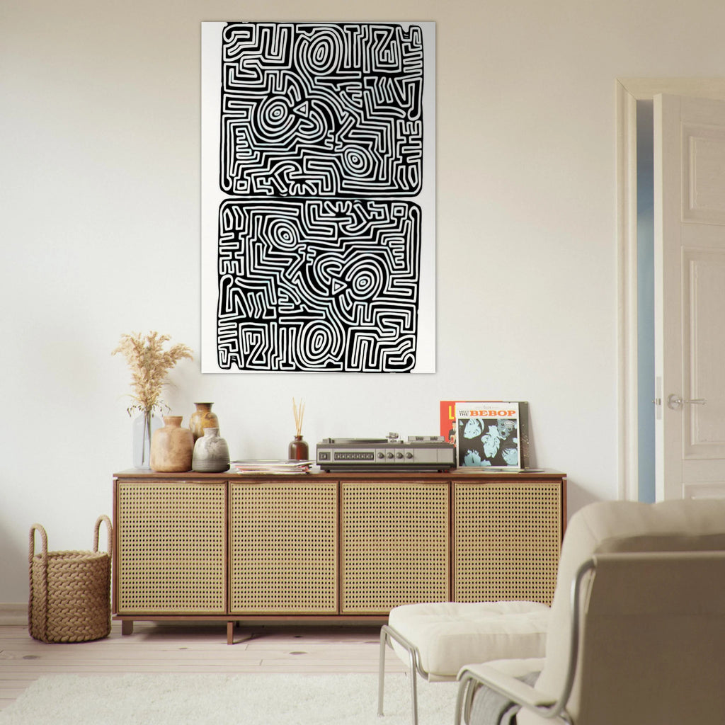 LABYRINTH 1989 Poster | Keith Haring Poster | Keith Haring Prints