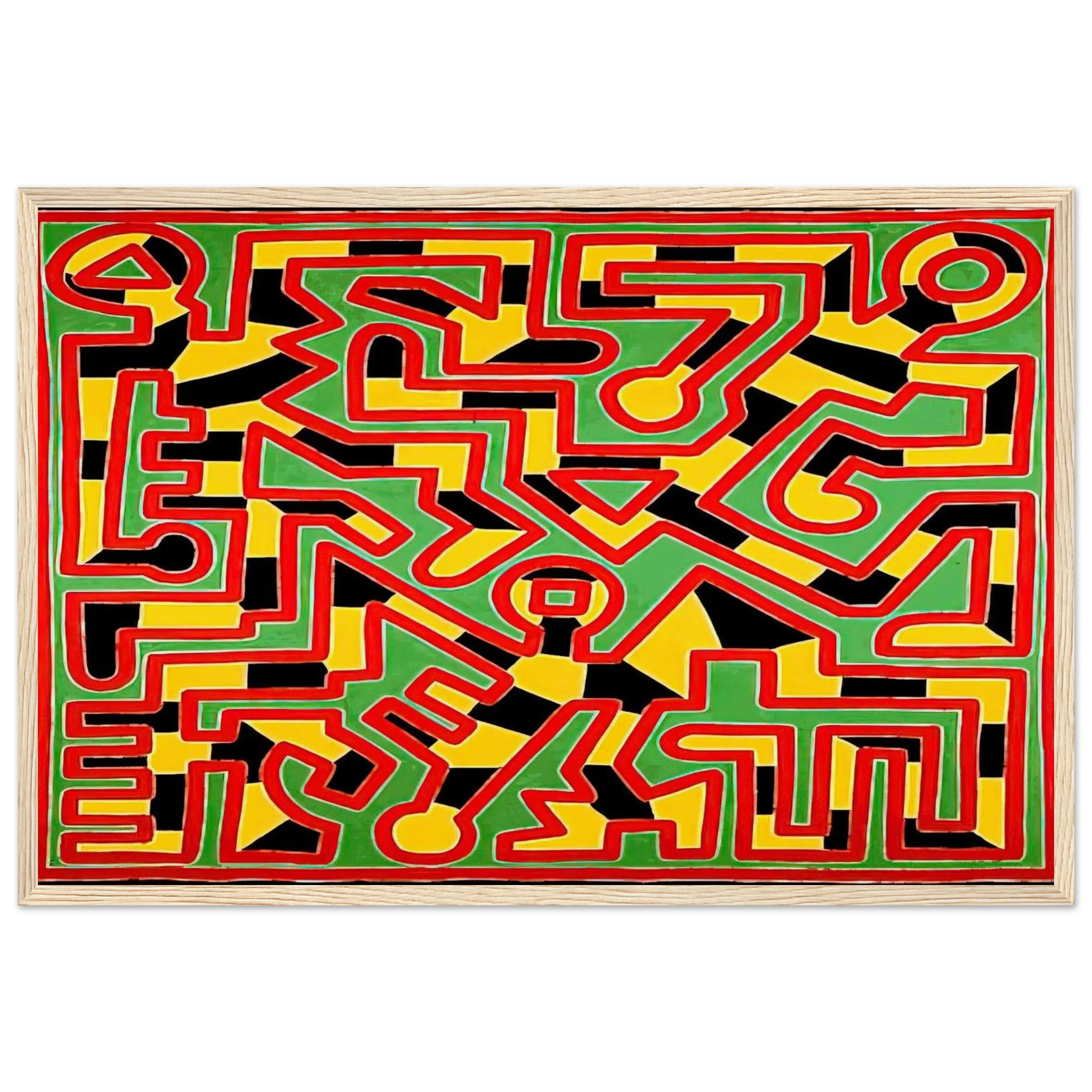 UNTITLED 1988 Framed Poster | Keith Haring Framed Prints Wall Art | Keith Haring Prints