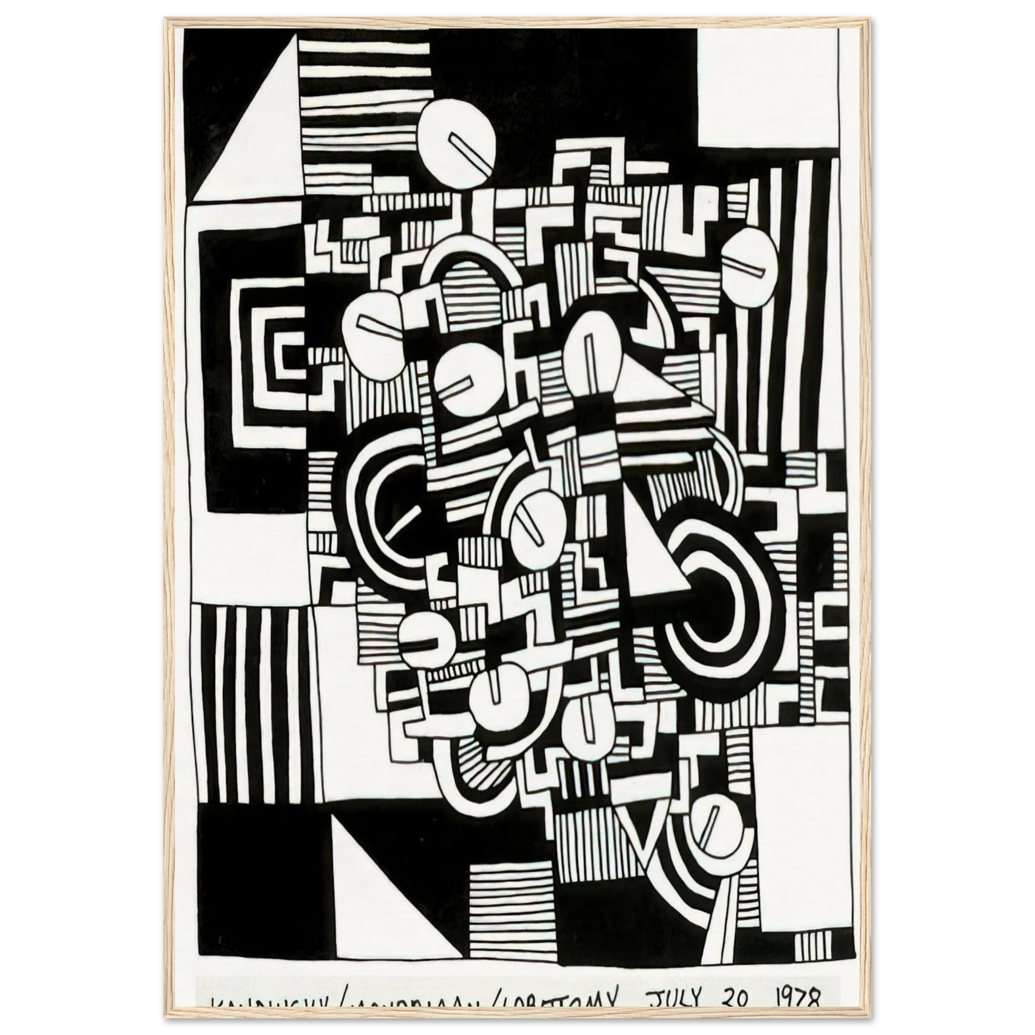 UNTITLED 1978 Framed Poster | Keith Haring Framed Prints Wall Art | Keith Haring Prints