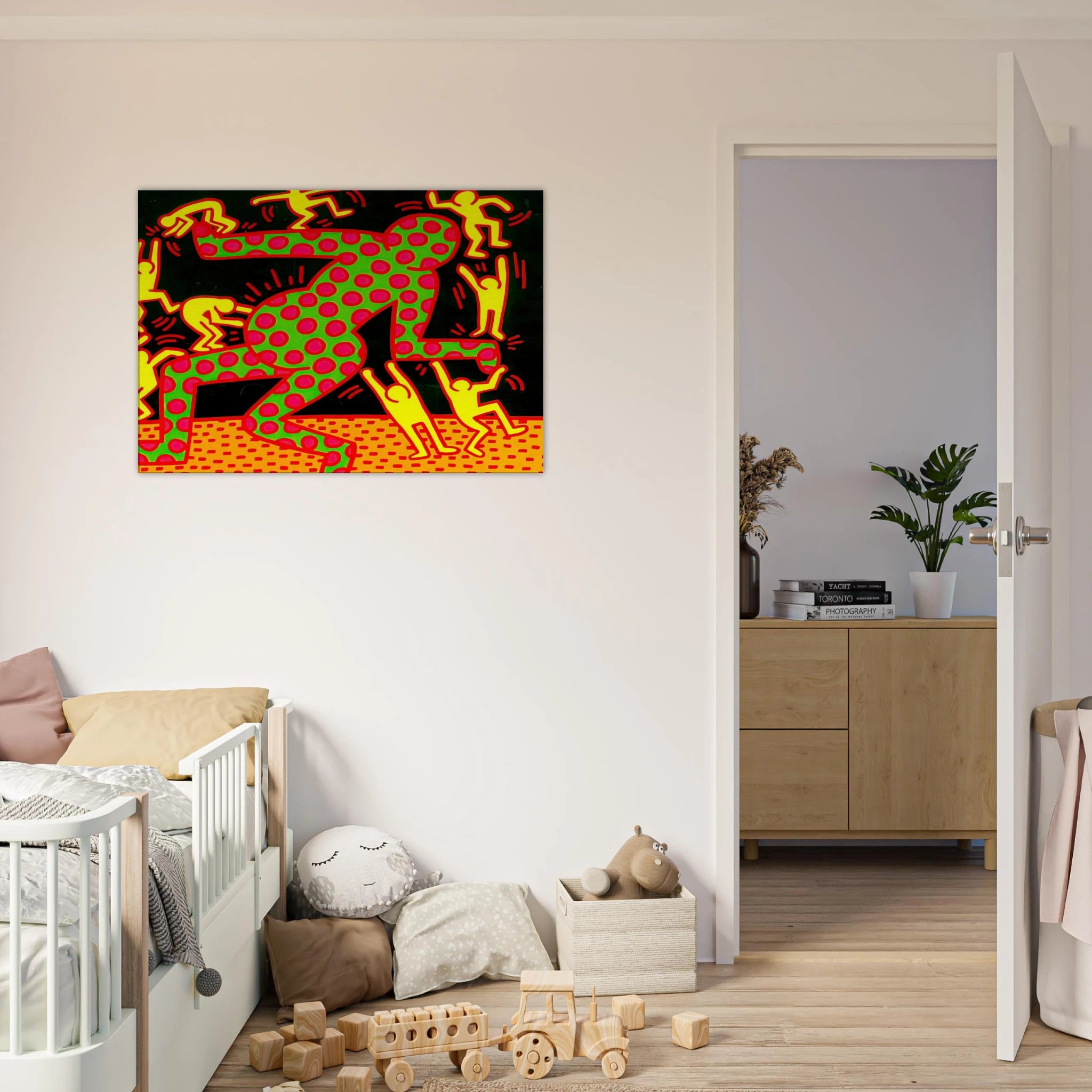 UNTITLED 1983 2 Canvas | Keith Haring Canvas | Keith Haring Prints