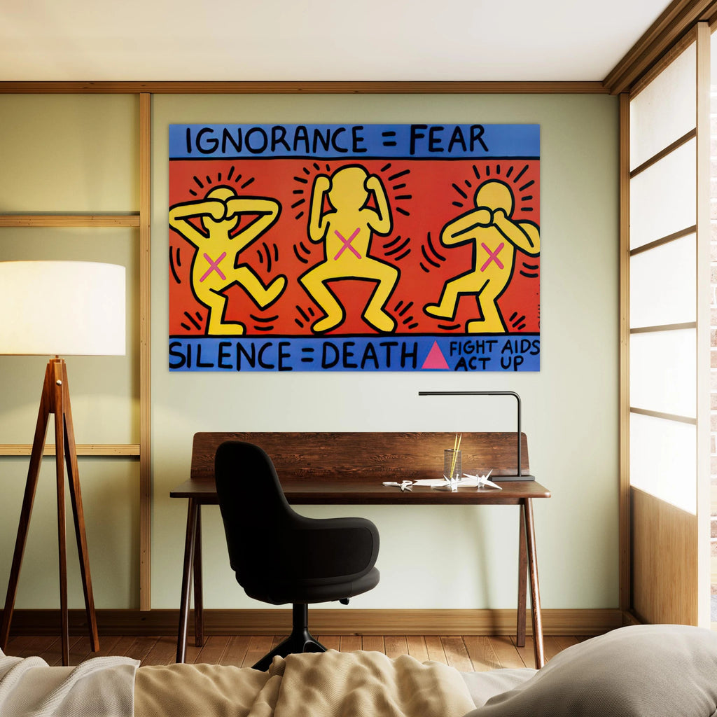 IGNORANCE FEAR 1989 Poster | Keith Haring Poster | Keith Haring Prints