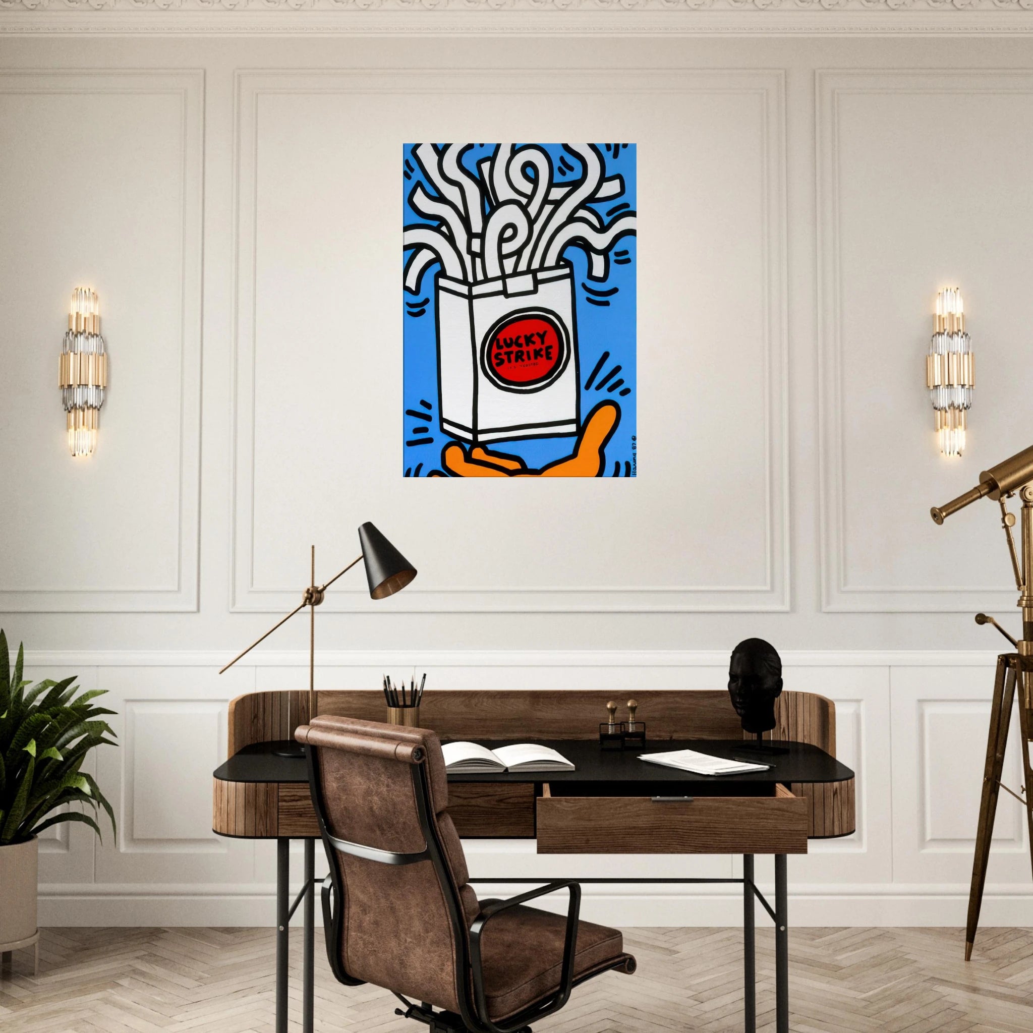 LUCKY STRIKE 1987 Canvas | Keith Haring Canvas | Keith Haring Prints