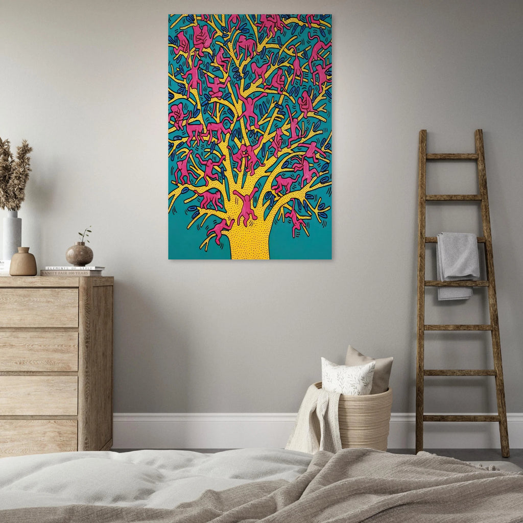 THE TREE OF MONKEYS Poster | Keith Haring Poster | Keith Haring Prints