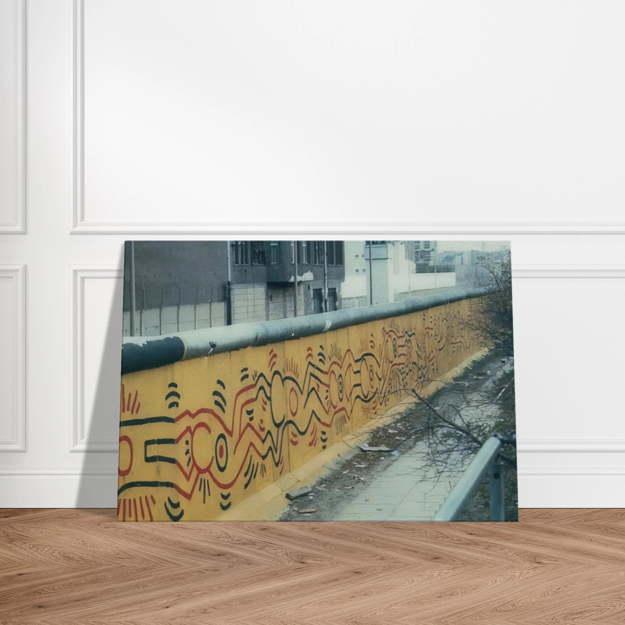 BERLIN MURAL 1986 Canvas | Keith Haring Canvas | Keith Haring Prints