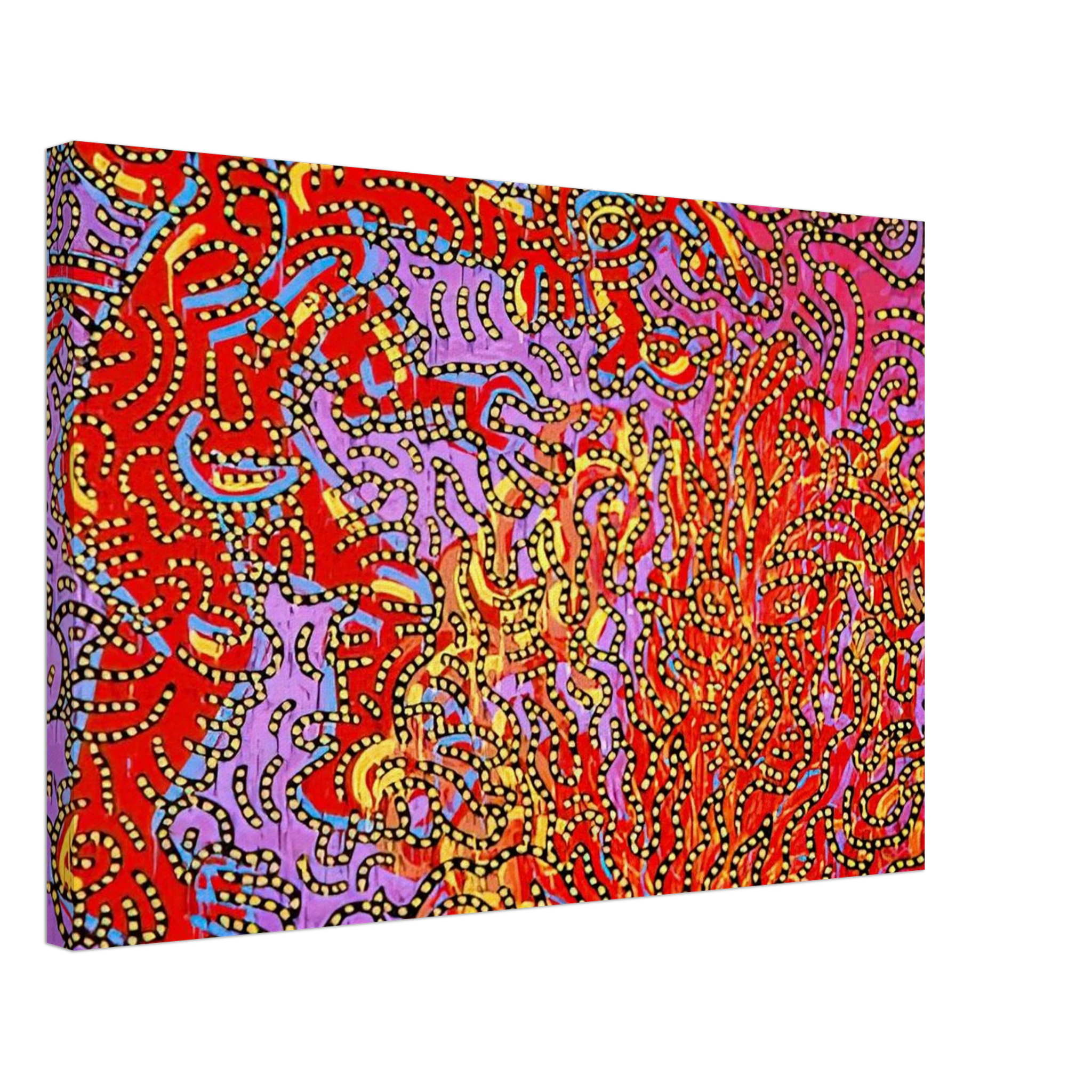 MOSES AND THE BURNING BUSH 1985 Canvas | Keith Haring Canvas | Keith Haring Prints