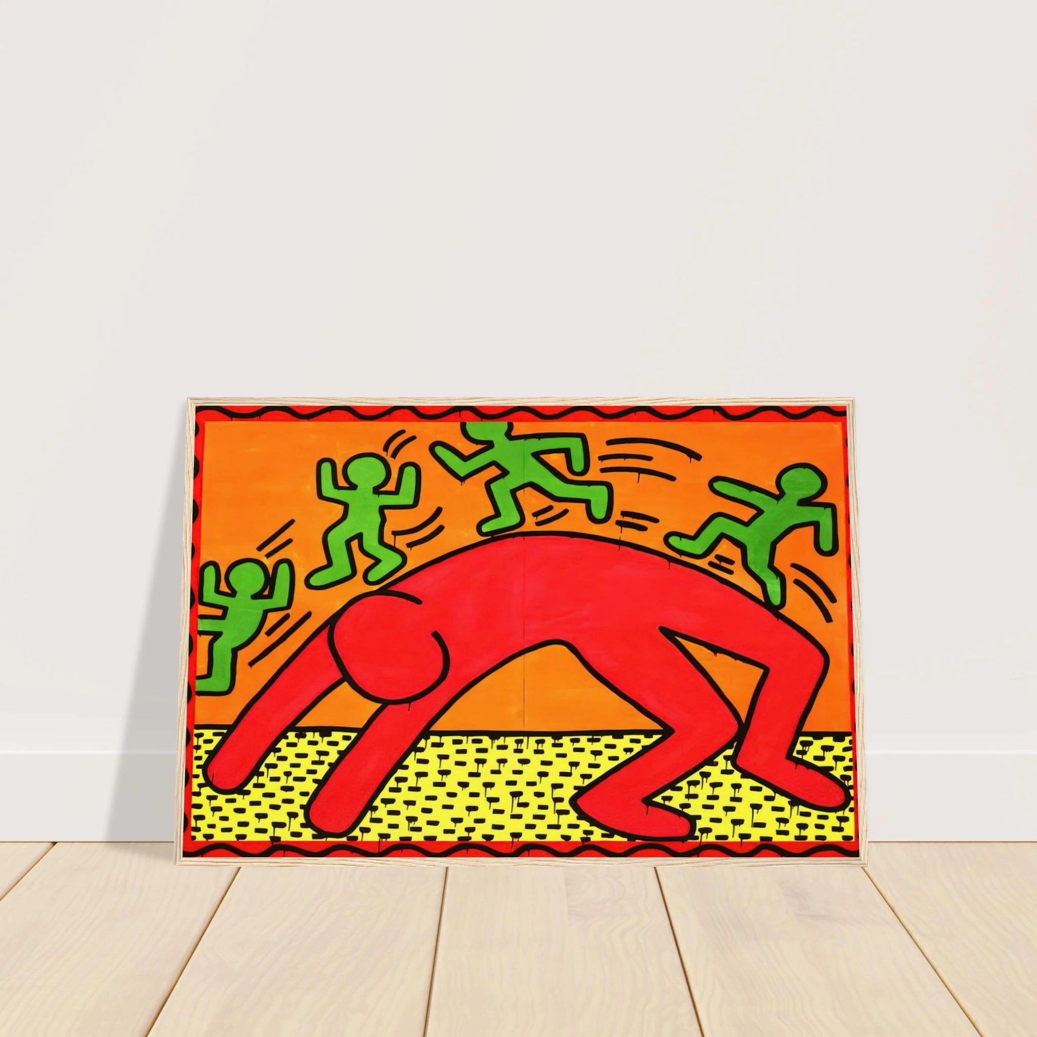 UNTITLED 1982 2 Framed Poster | Keith Haring Framed Prints Wall Art | Keith Haring Prints