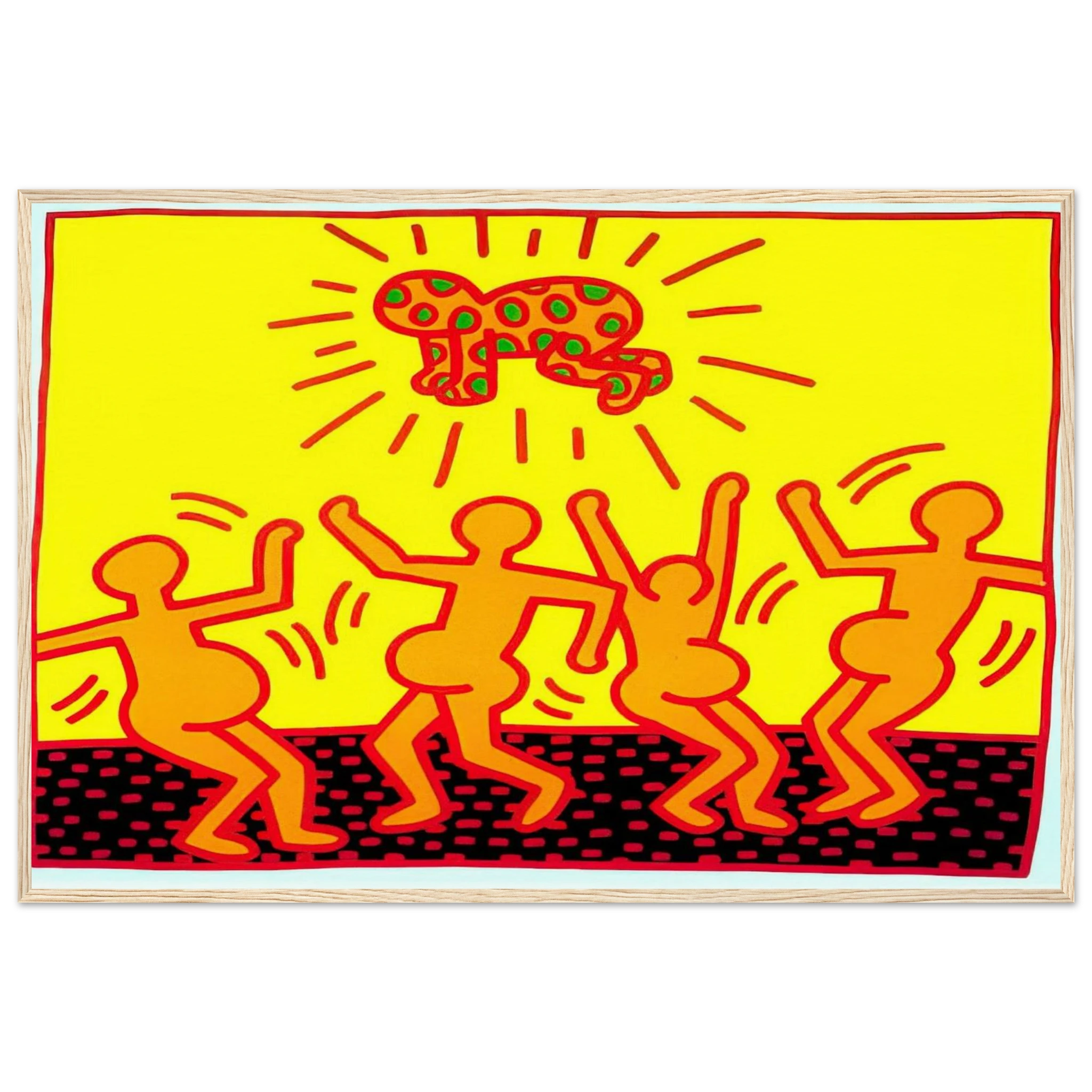 UNTITLED 1983 1 Framed Poster | Keith Haring Framed Prints Wall Art | Keith Haring Prints