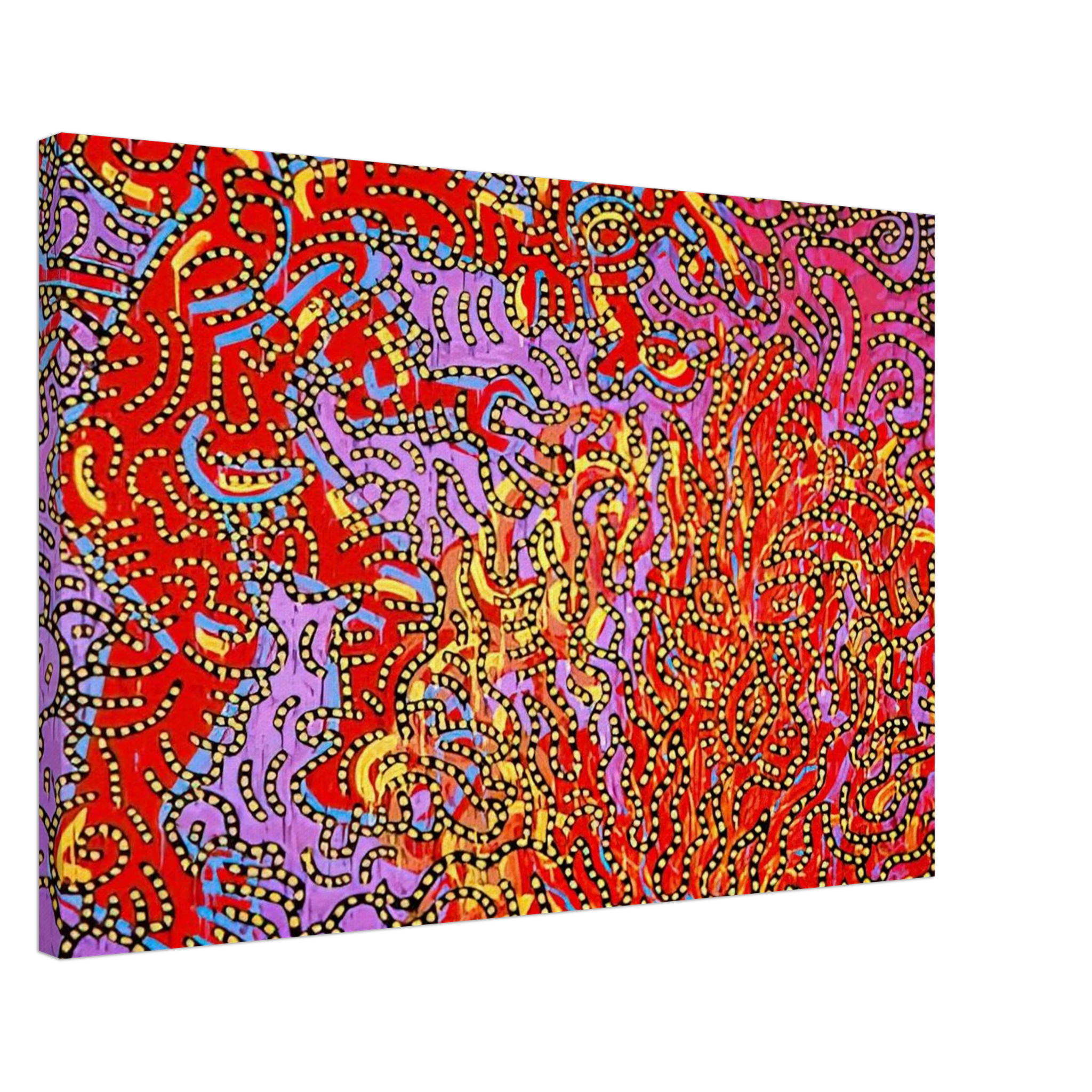 MOSES AND THE BURNING BUSH 1985 Canvas | Keith Haring Canvas | Keith Haring Prints
