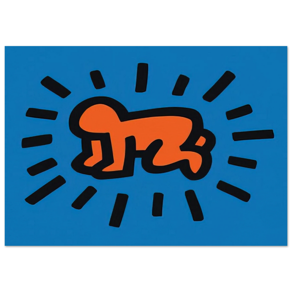 RADIANT BABY FROM ICONS SERIES 1990 Poster | Keith Haring Poster | Keith Haring Prints