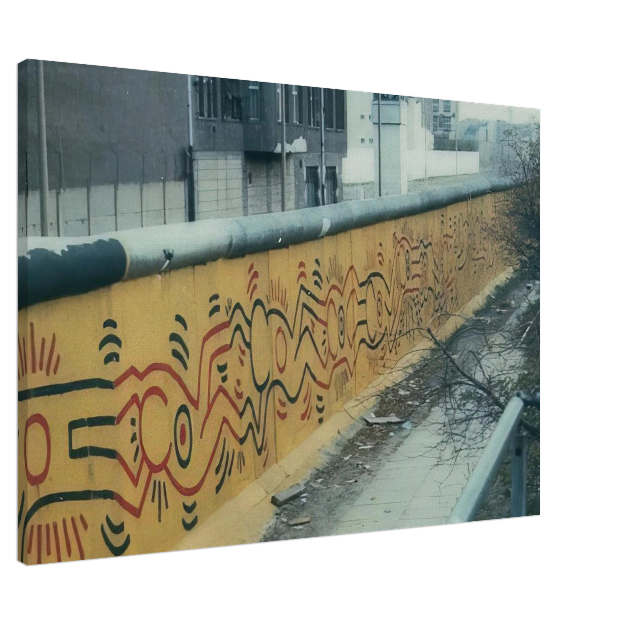 BERLIN MURAL 1986 Canvas | Keith Haring Canvas | Keith Haring Prints