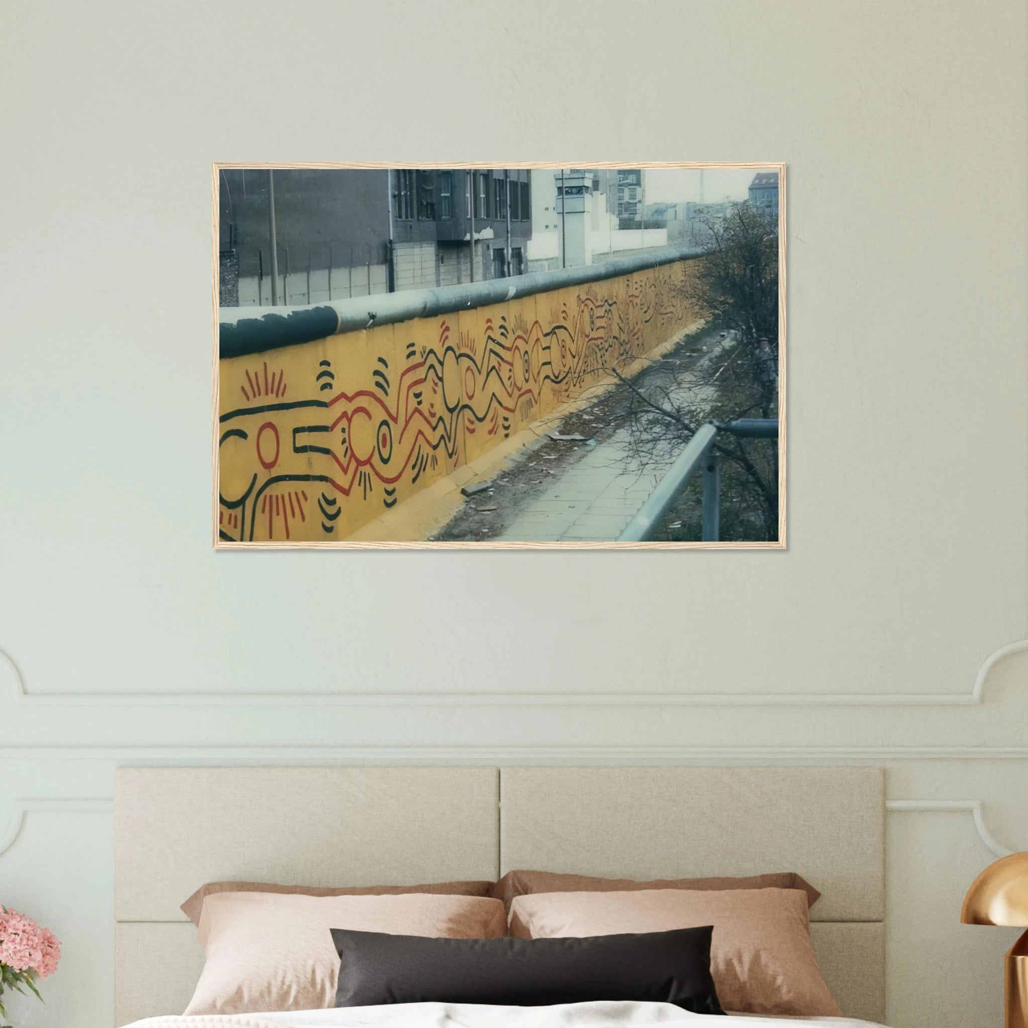 BERLIN MURAL 1986 Framed Poster | Keith Haring Framed Prints Wall Art | Keith Haring Prints