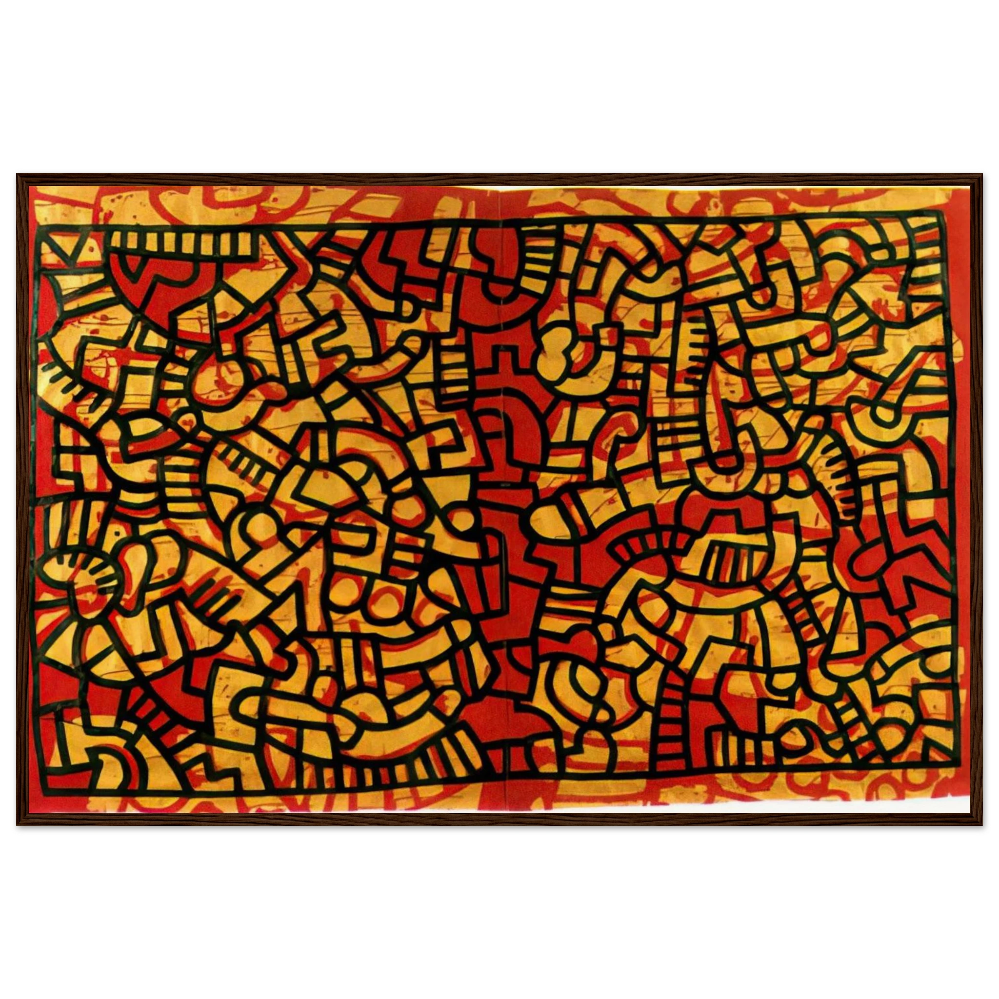UNTITLED 1979 Framed Poster | Keith Haring Framed Prints Wall Art | Keith Haring Prints